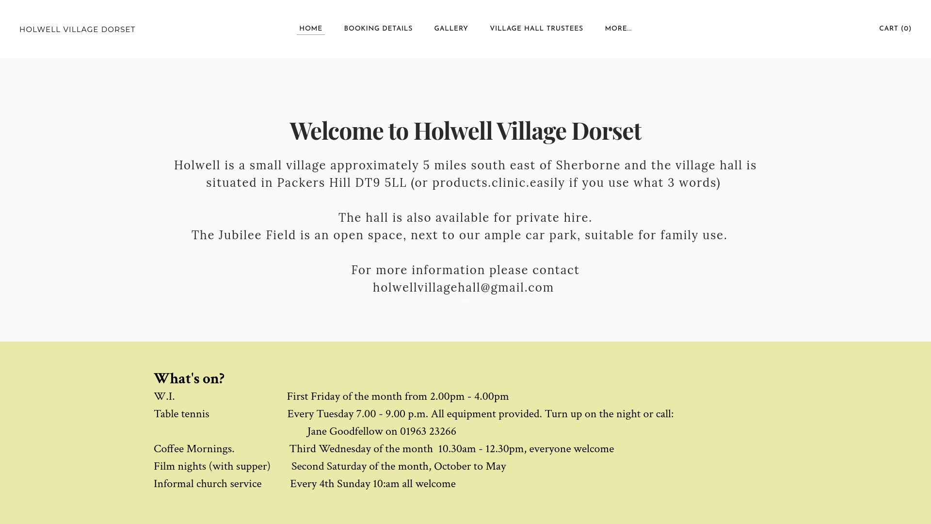 Website screenshot
