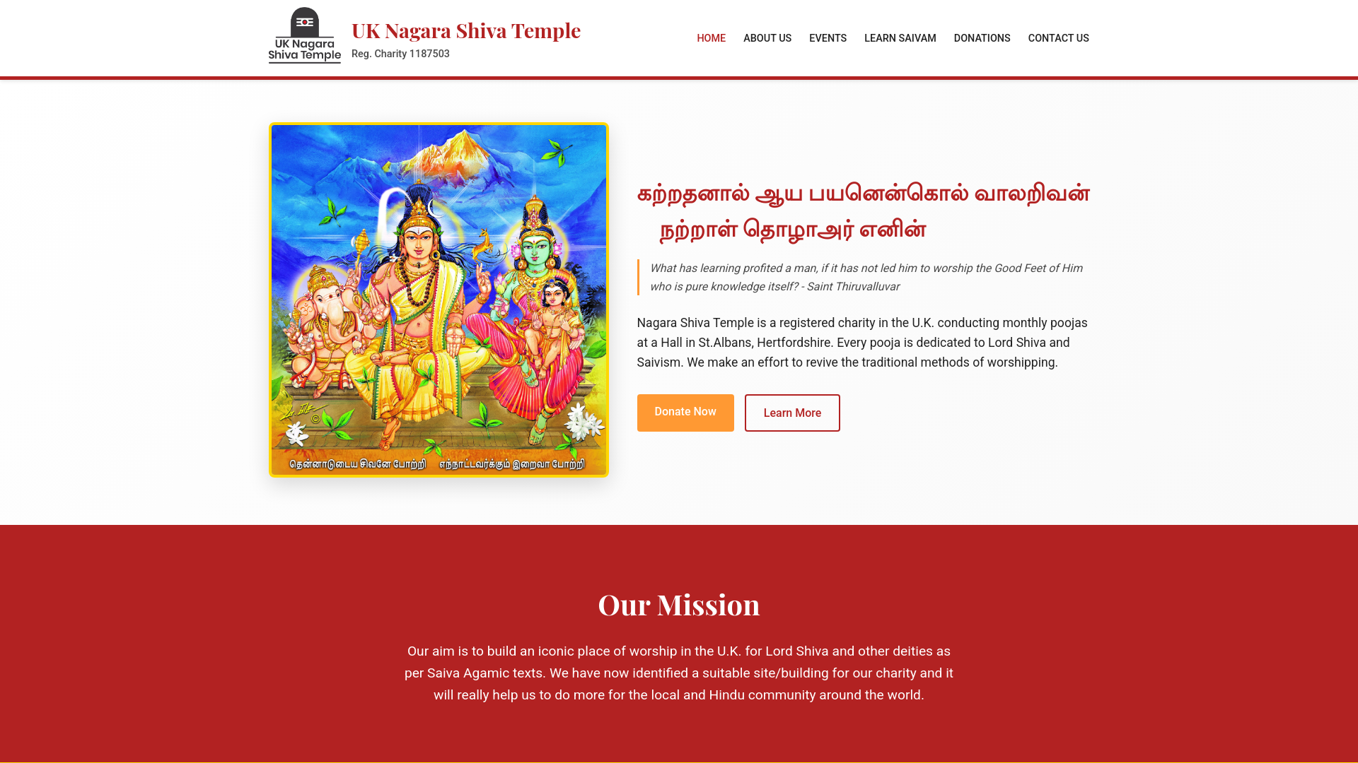 Website screenshot