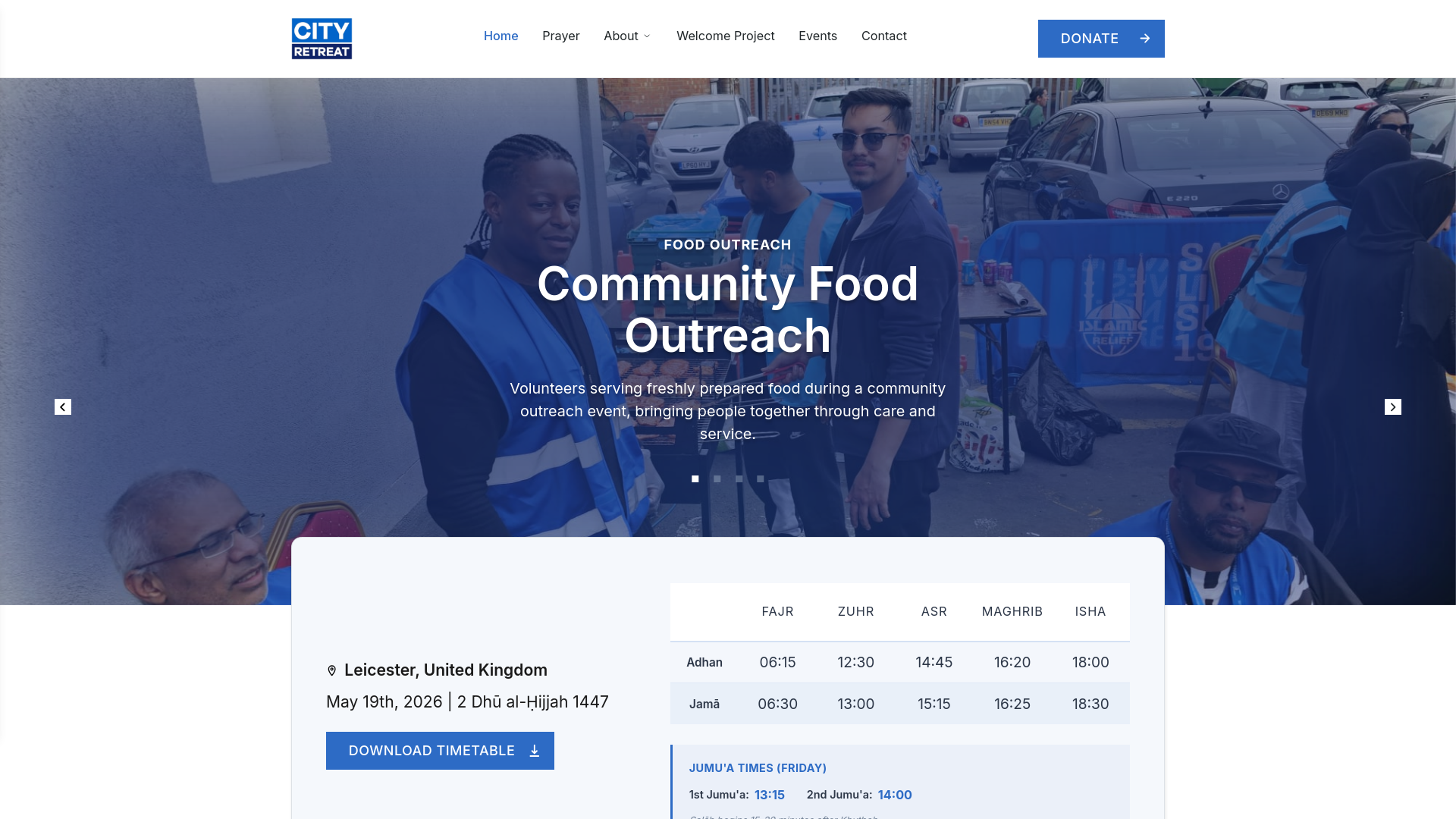 Website screenshot