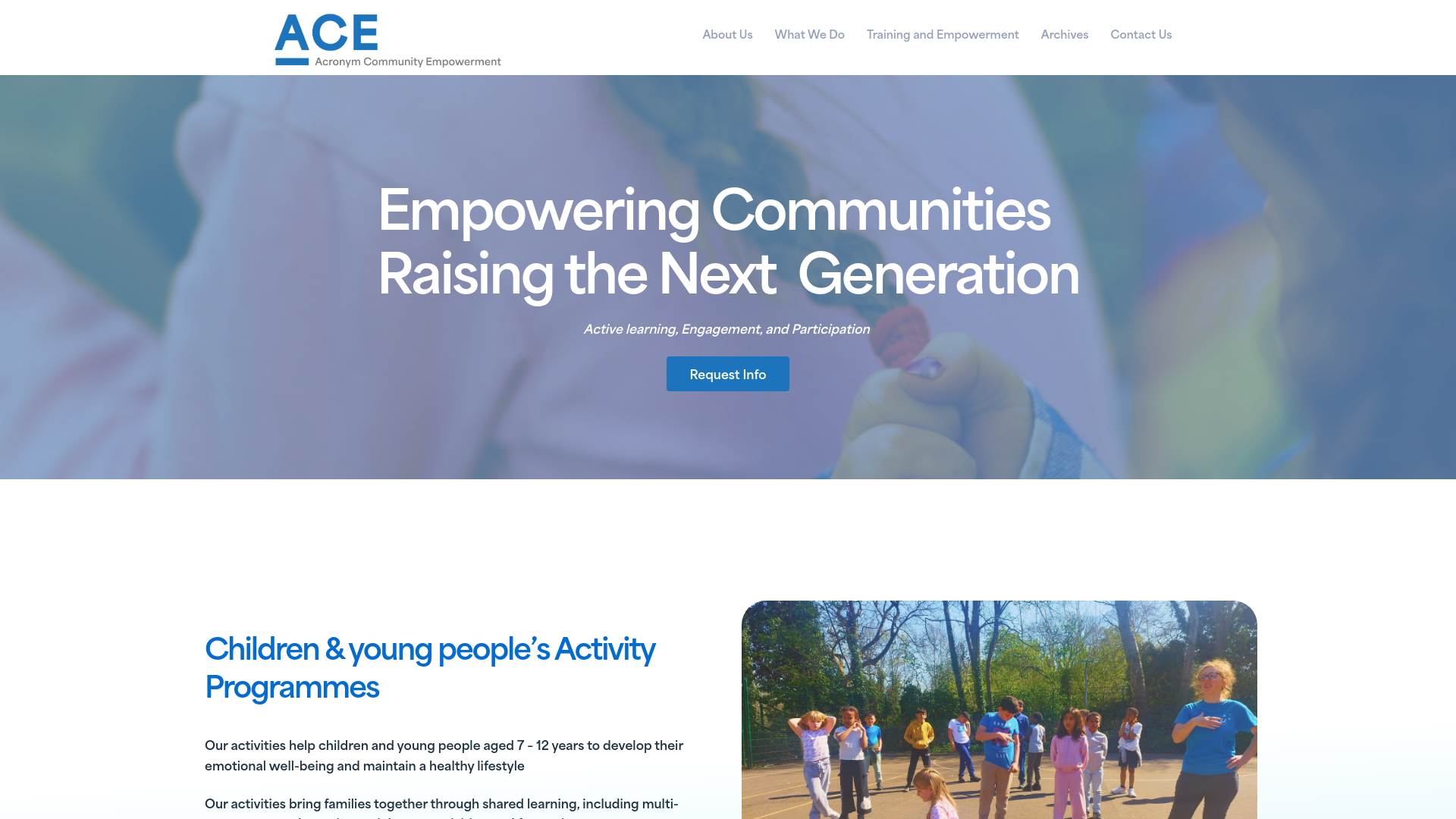 Website screenshot
