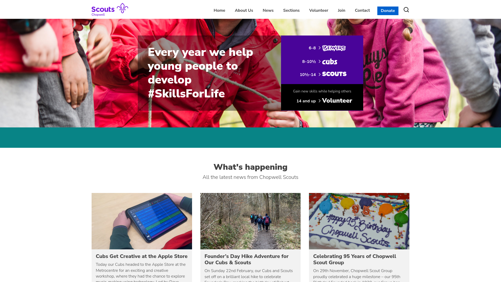 Website screenshot
