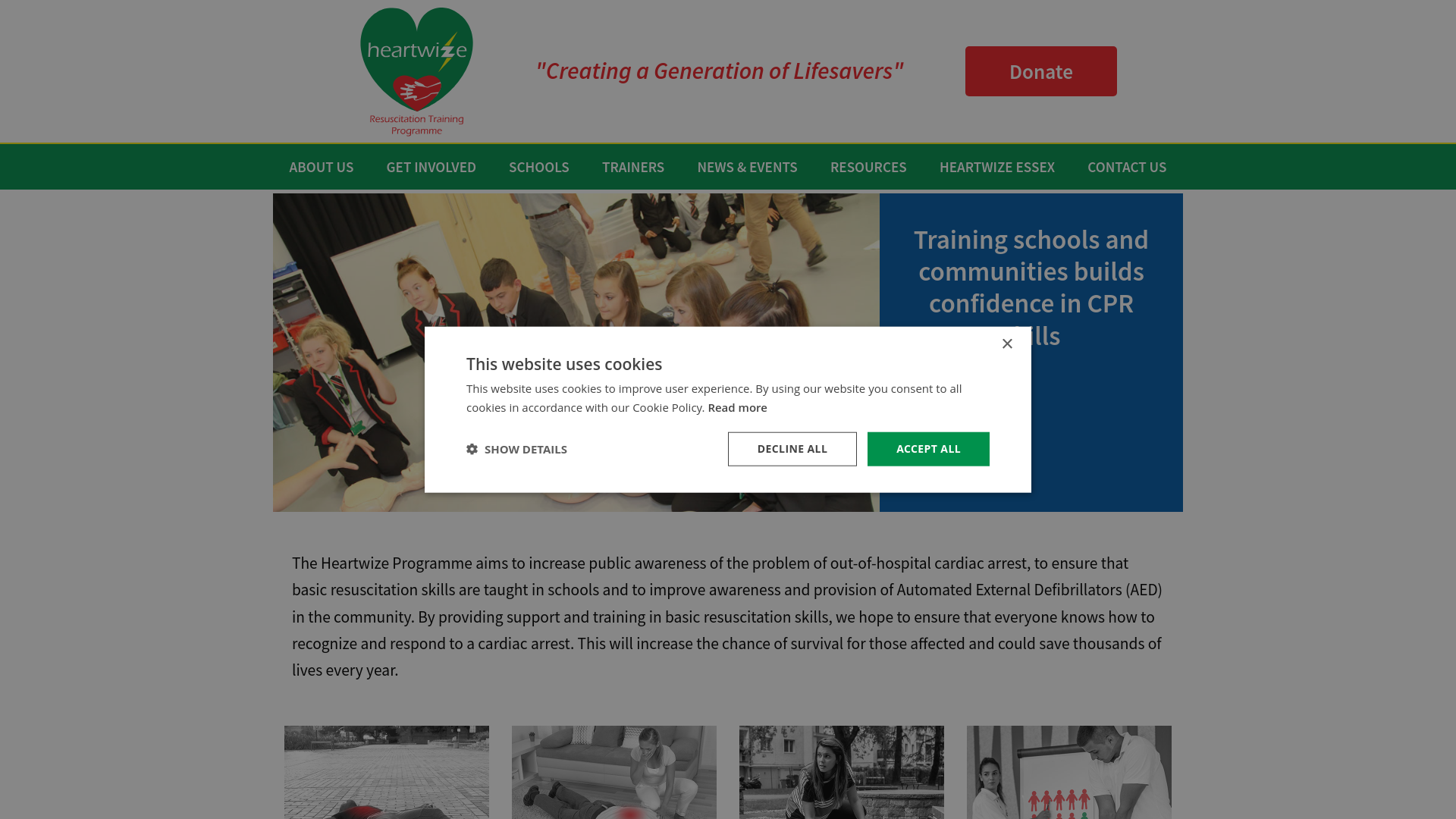 Website screenshot
