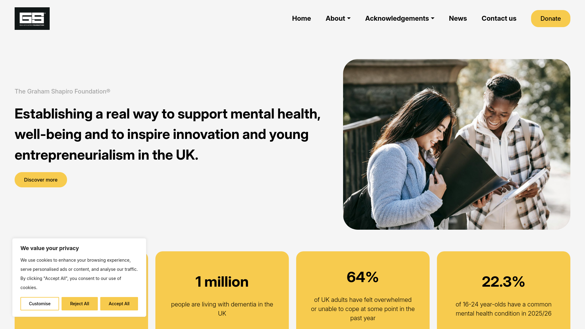 Website screenshot