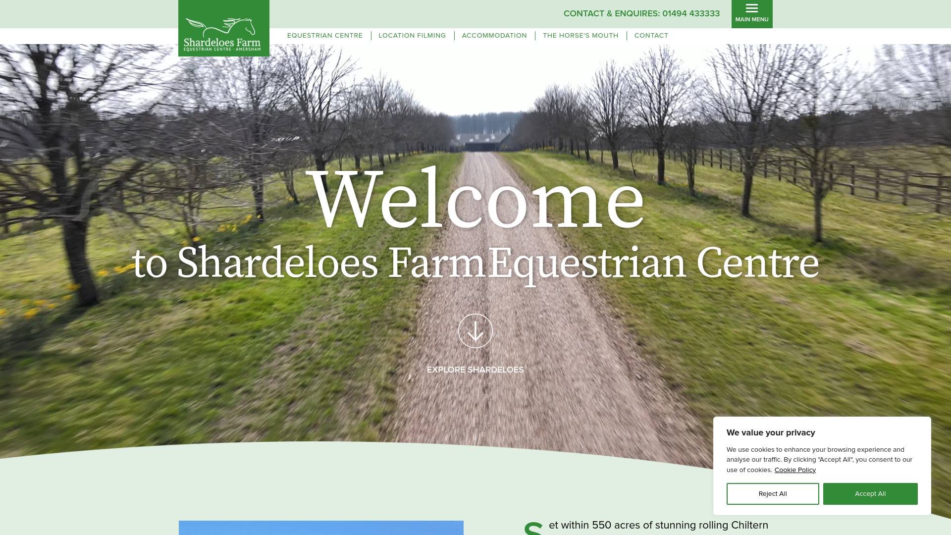 Website screenshot