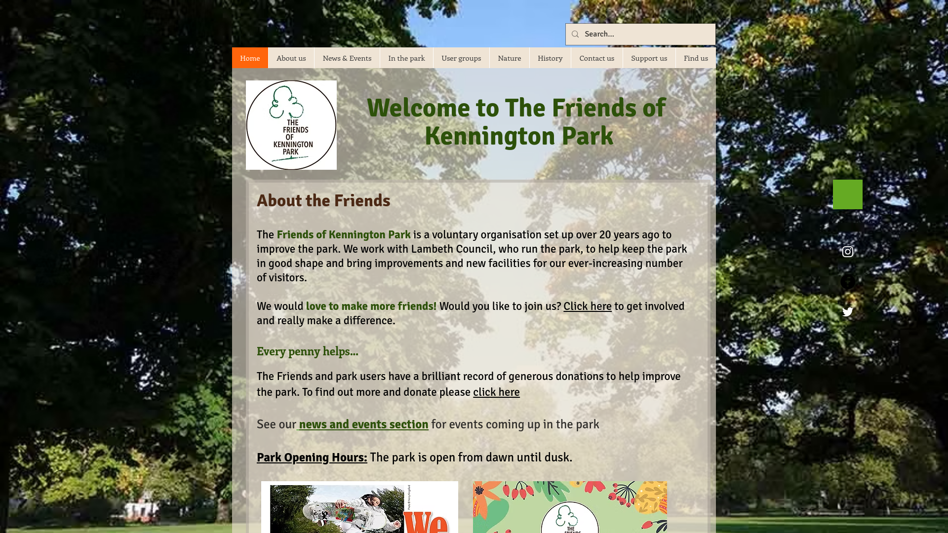 Website screenshot