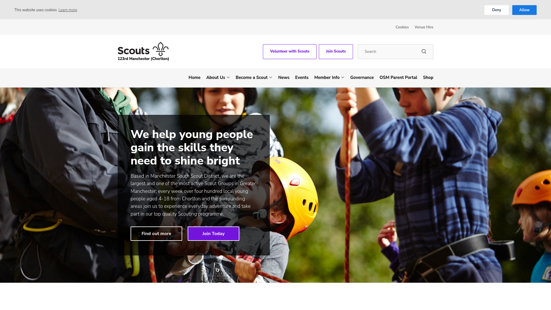 Website screenshot