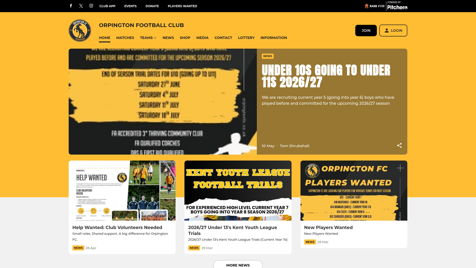 Website screenshot