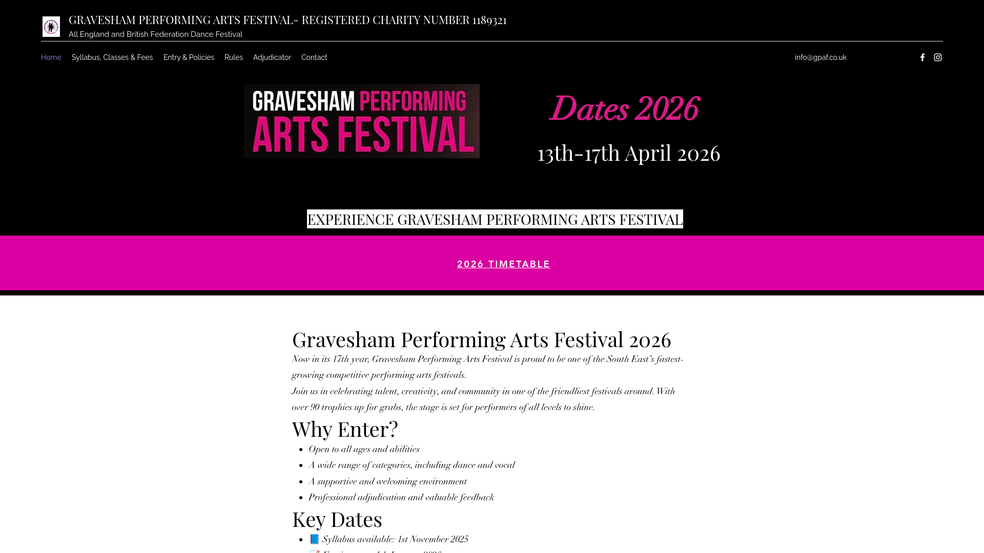 Website screenshot