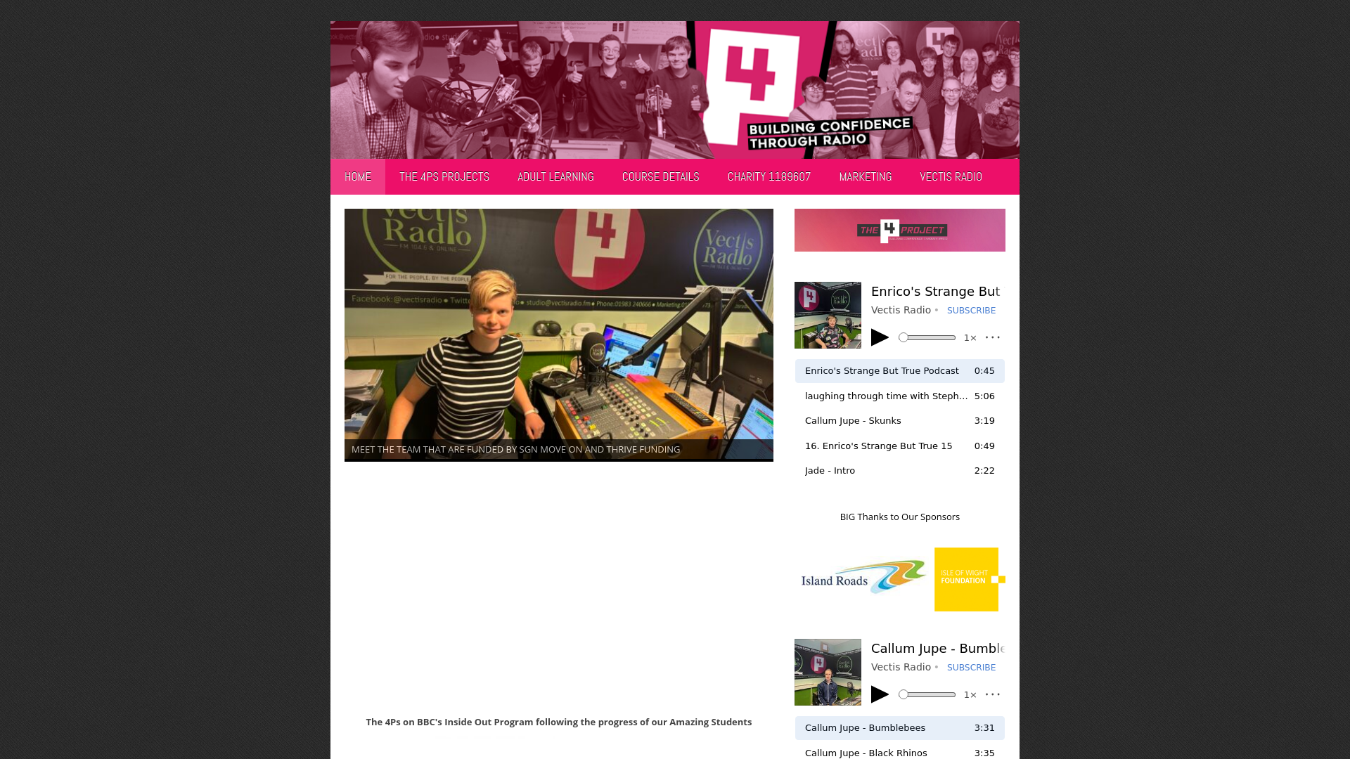 Website screenshot
