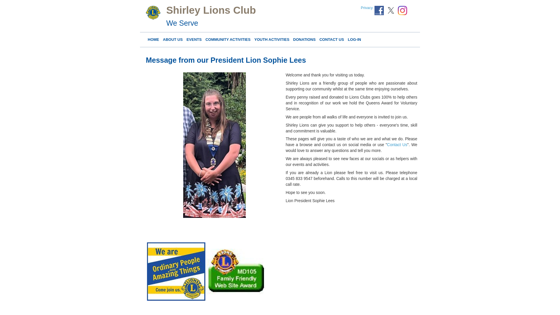 Website screenshot