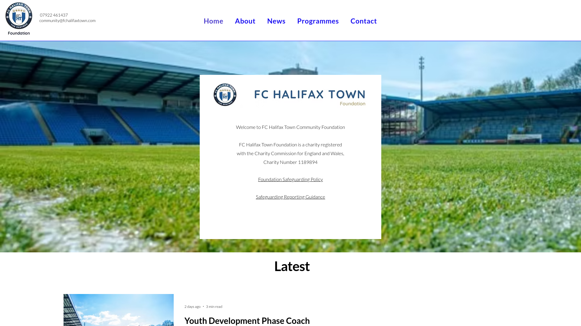 Website screenshot
