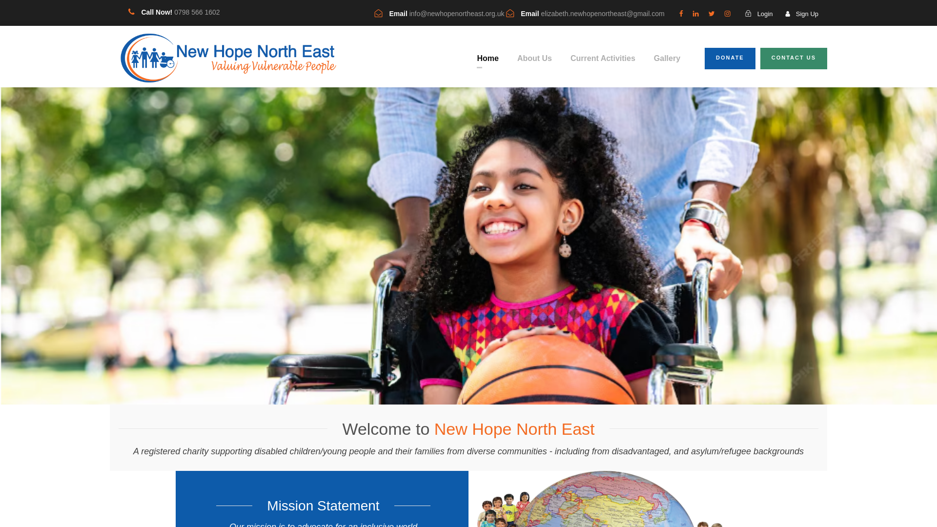 Website screenshot