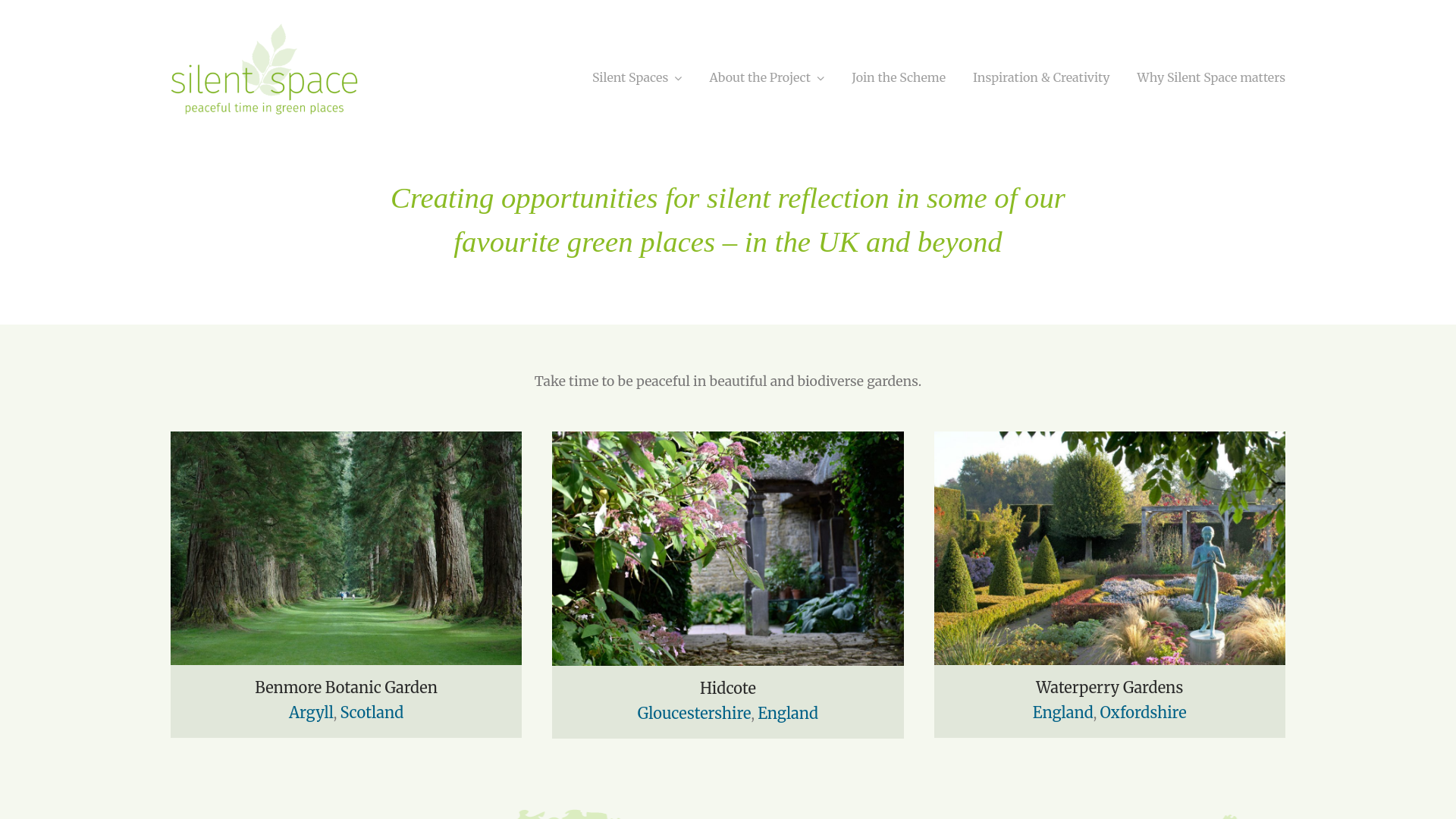 Website screenshot