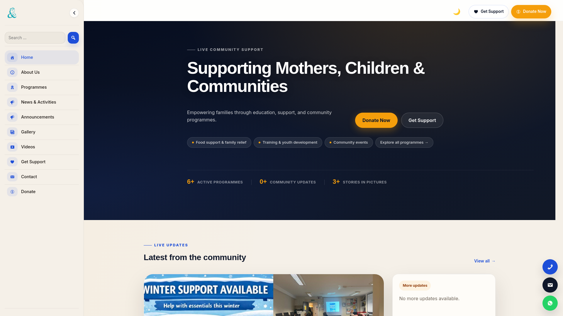 Website screenshot