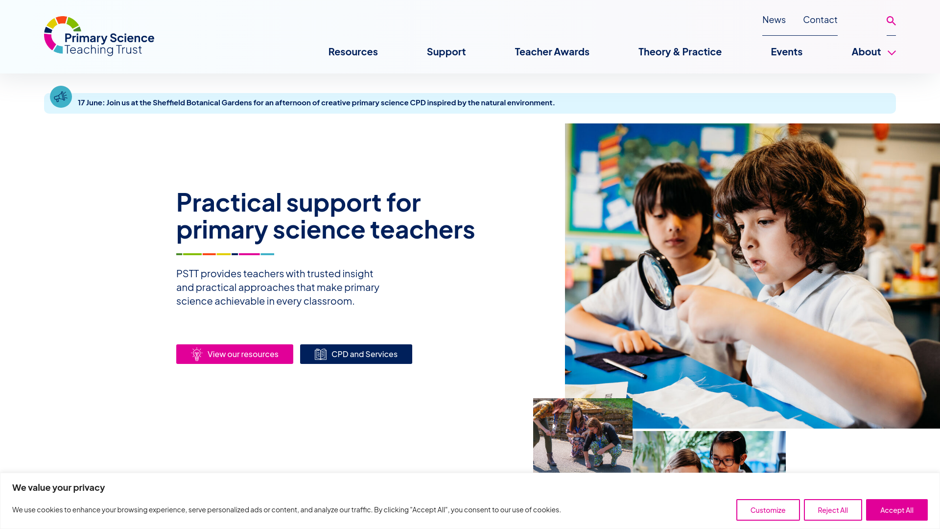 Website screenshot