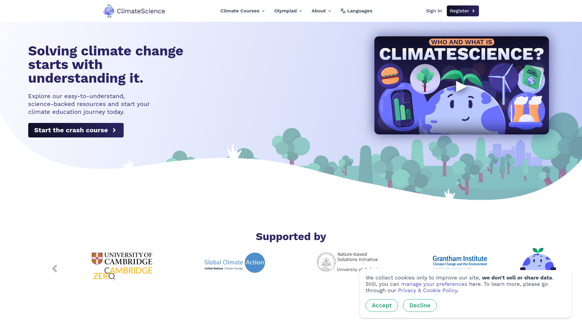 Website screenshot