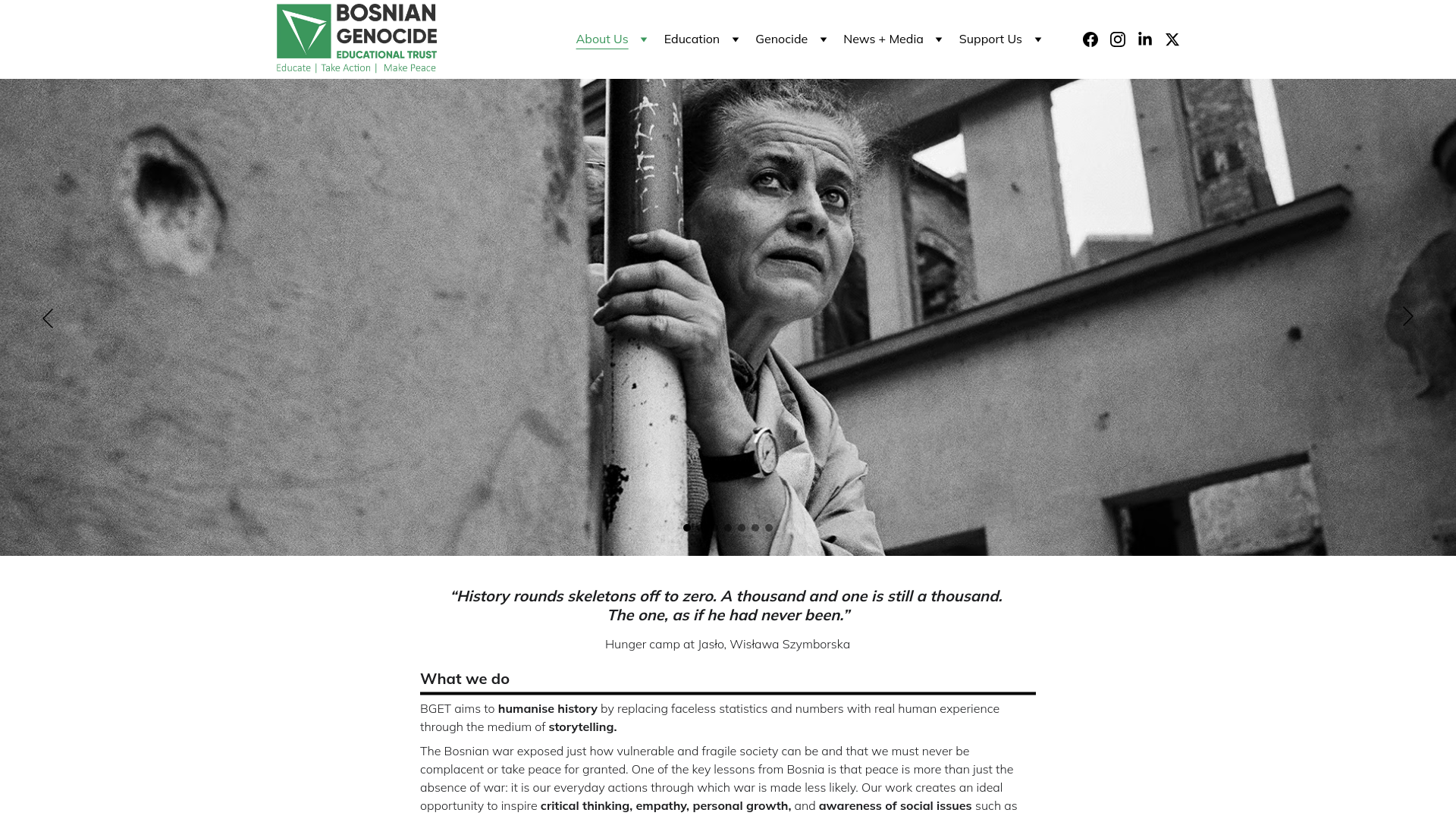 Website screenshot