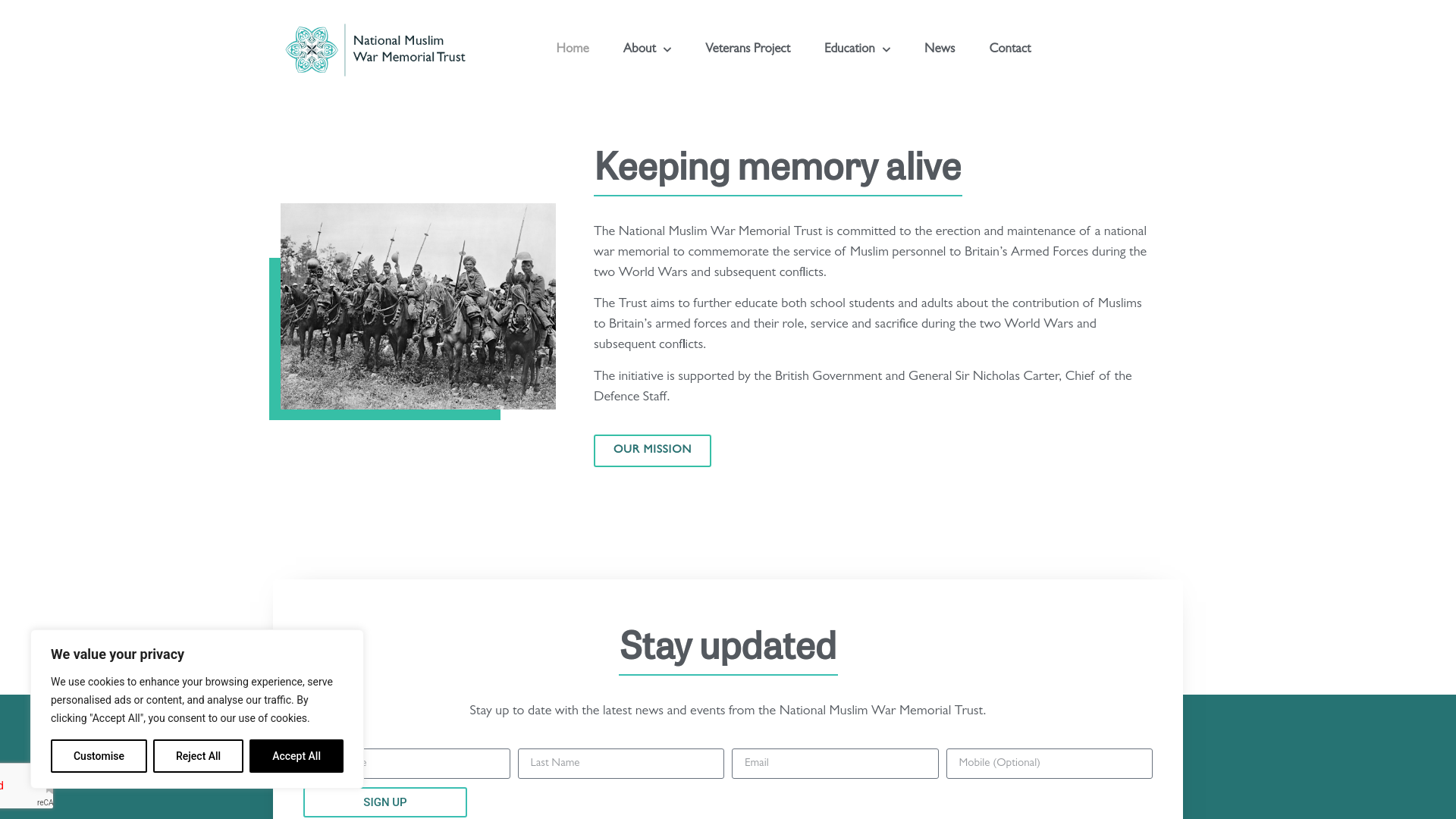 Website screenshot