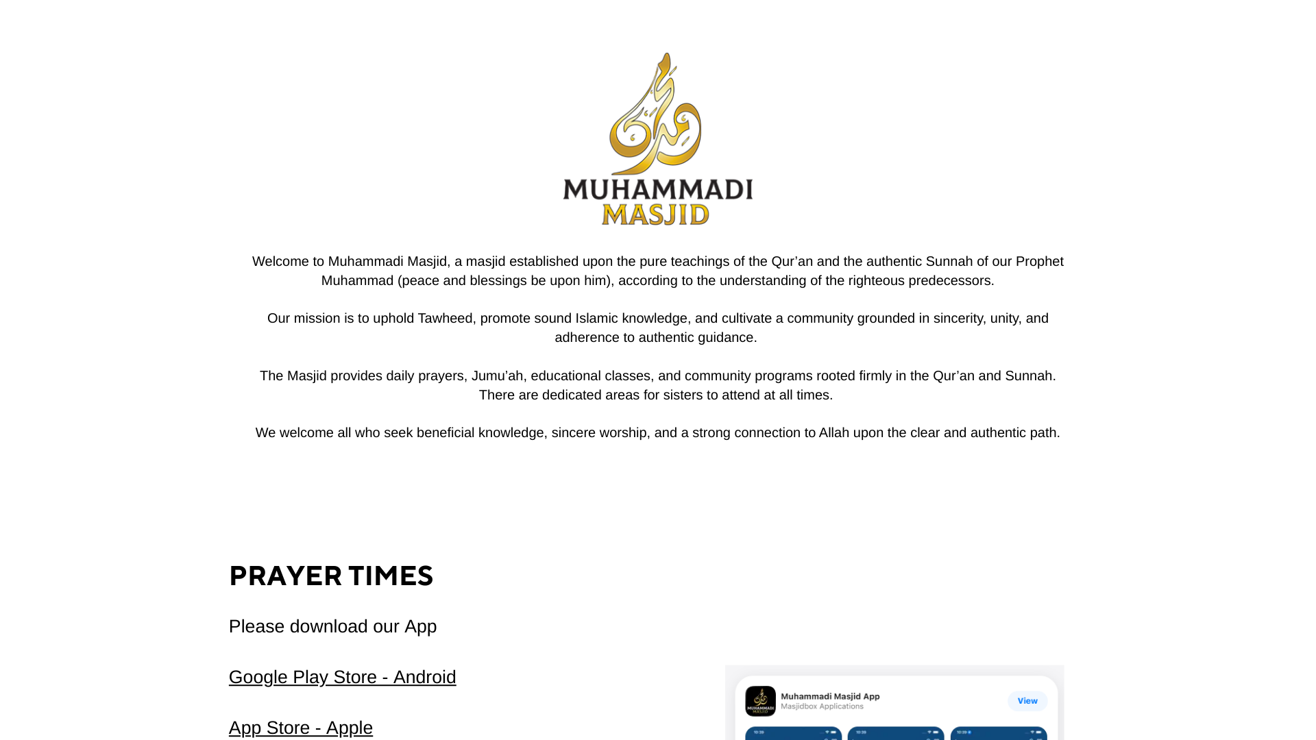 Website screenshot
