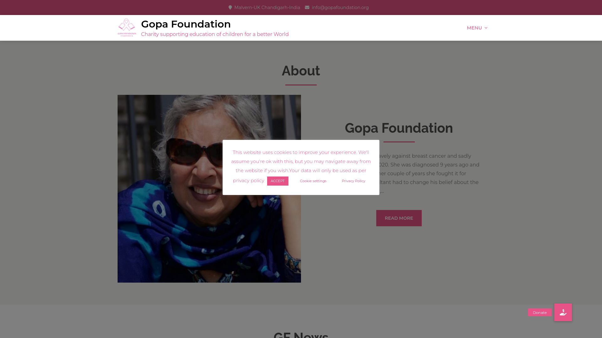 Website screenshot