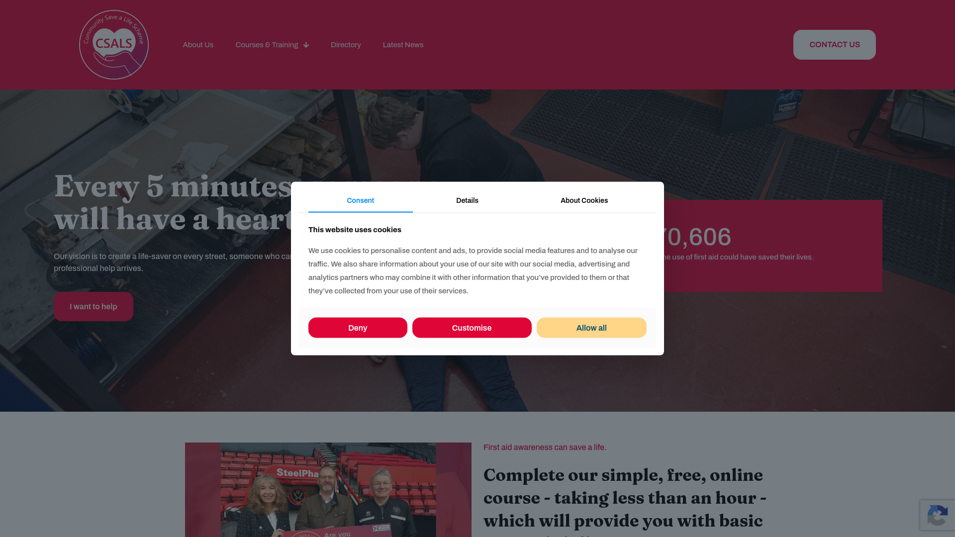 Website screenshot