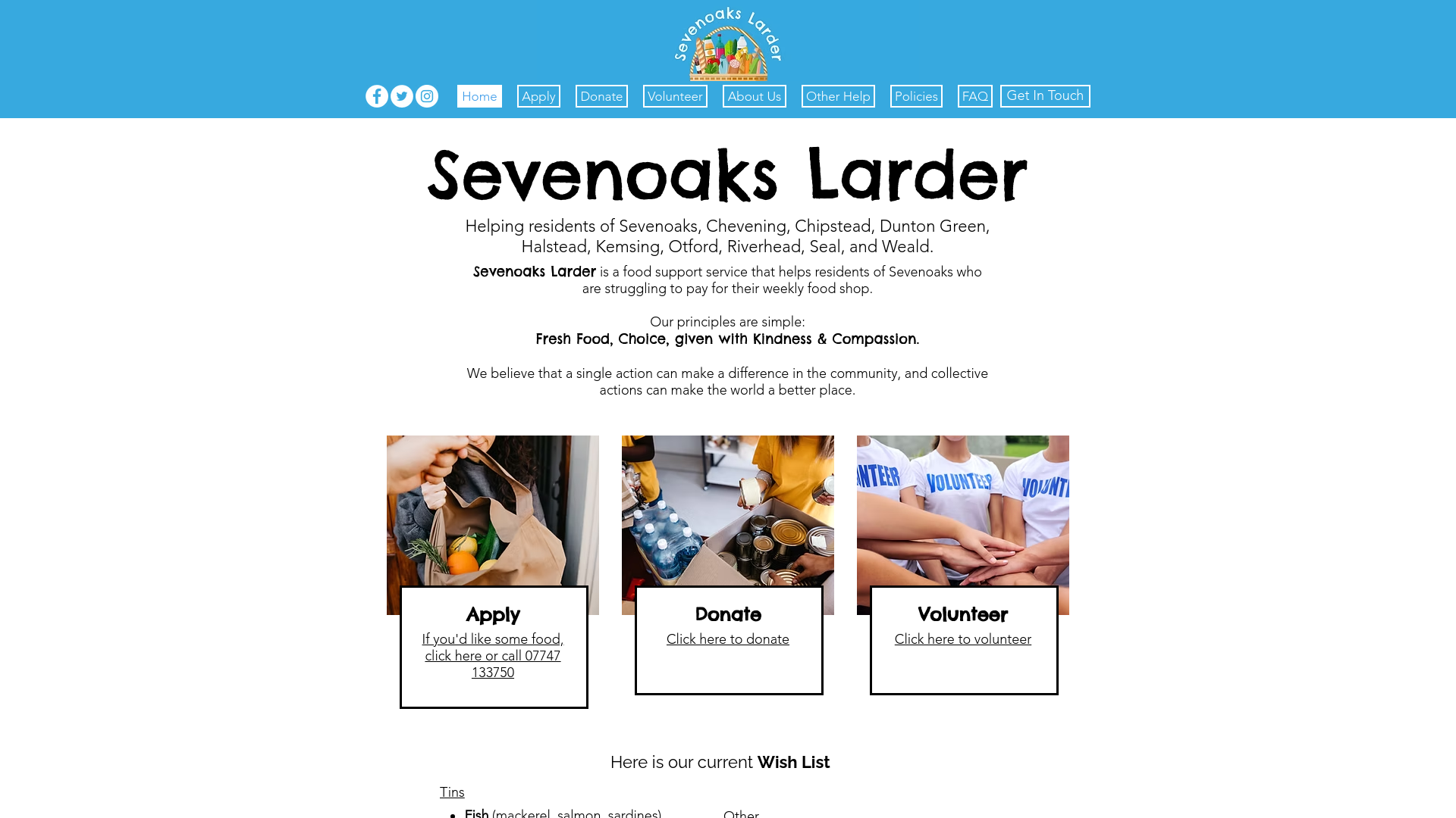 Website screenshot
