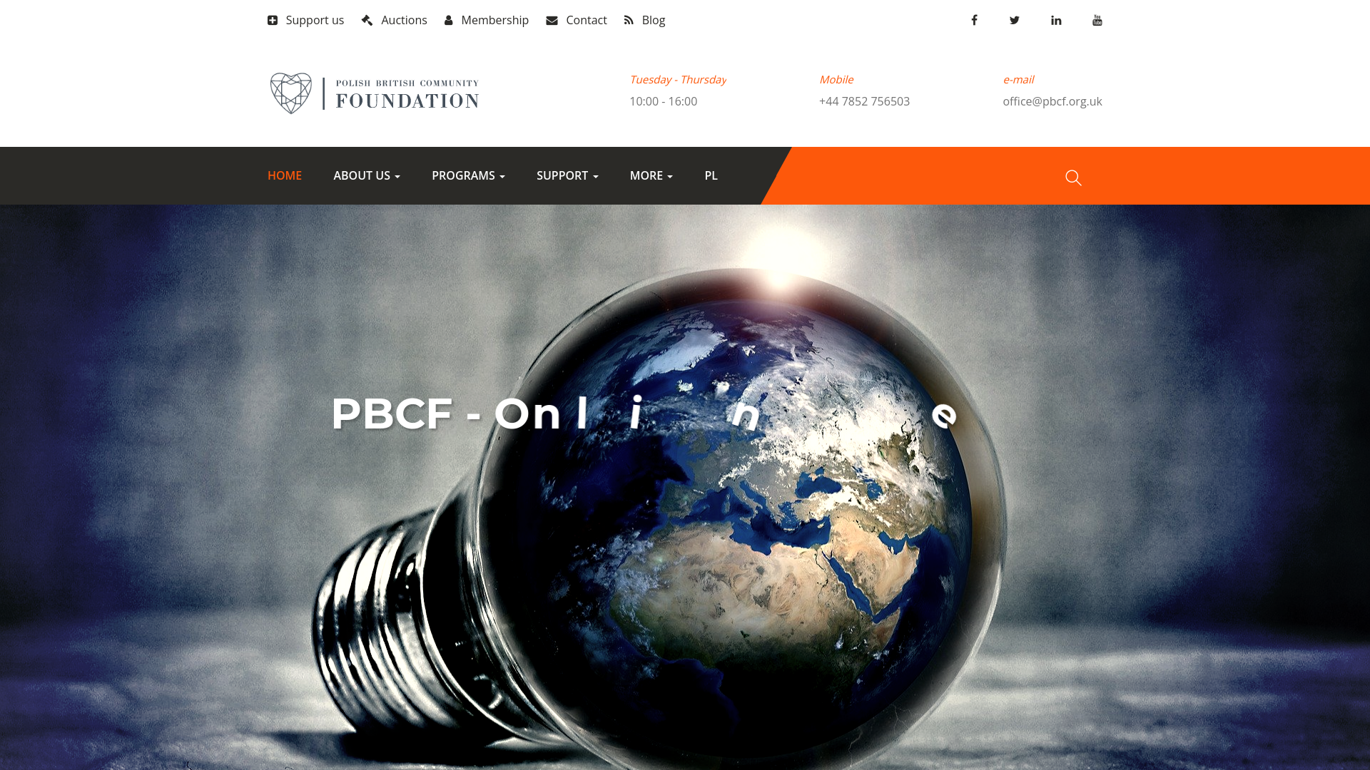 Website screenshot