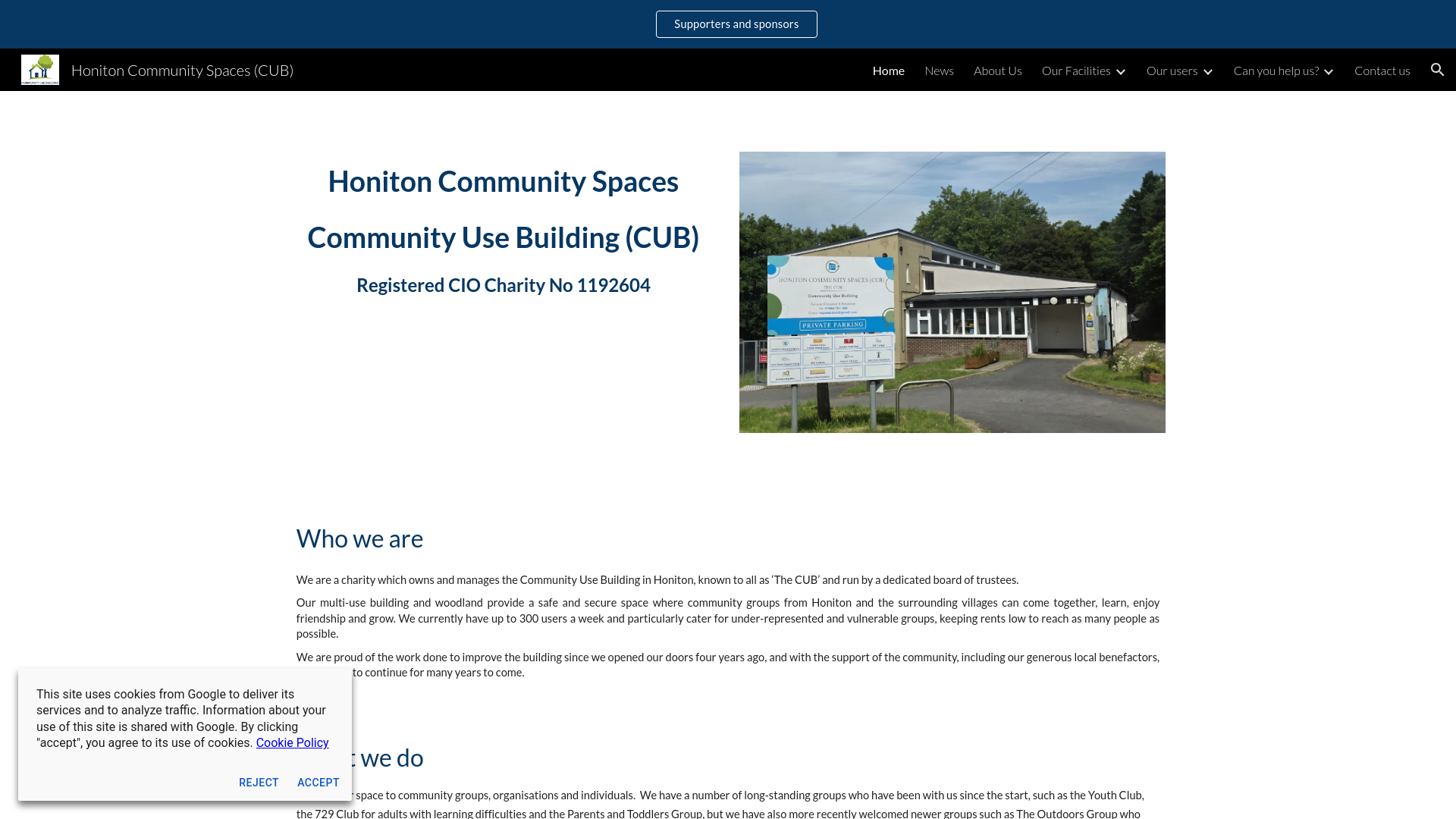 Website screenshot