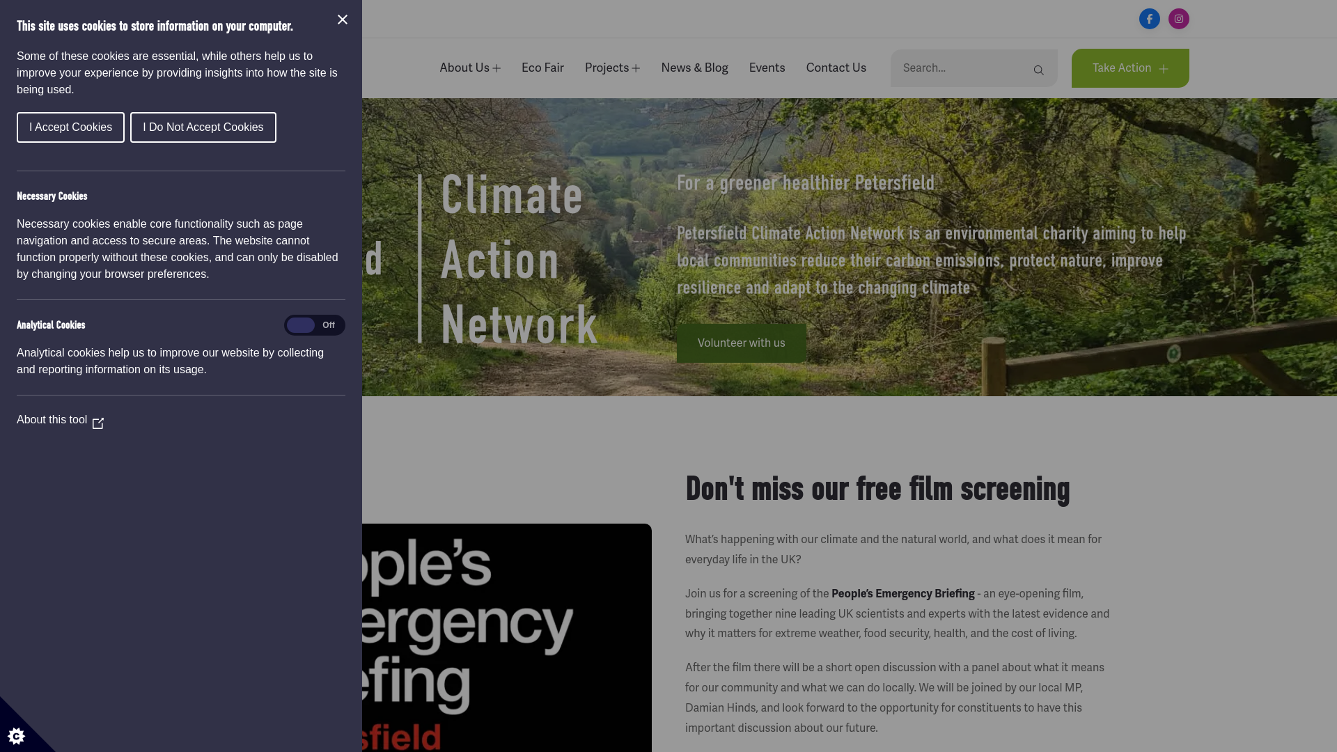 Website screenshot
