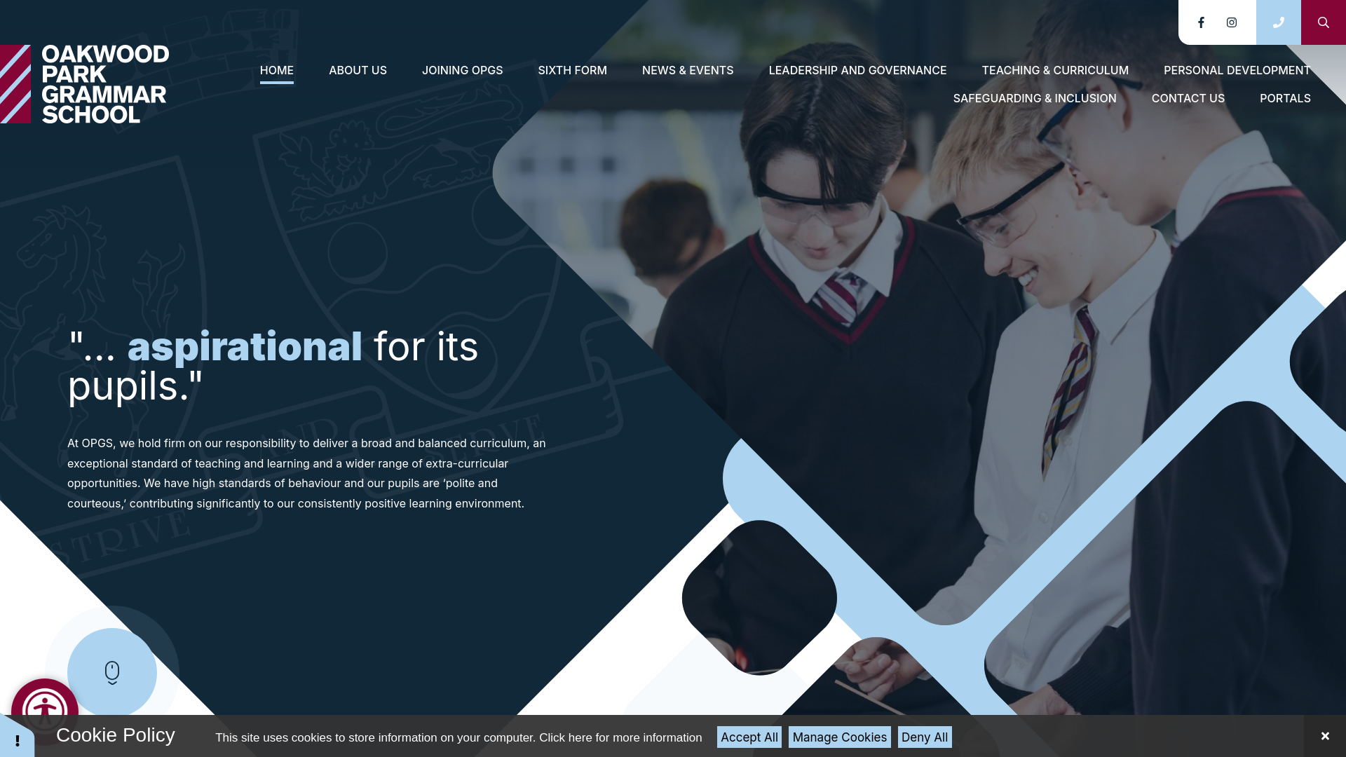 Website screenshot