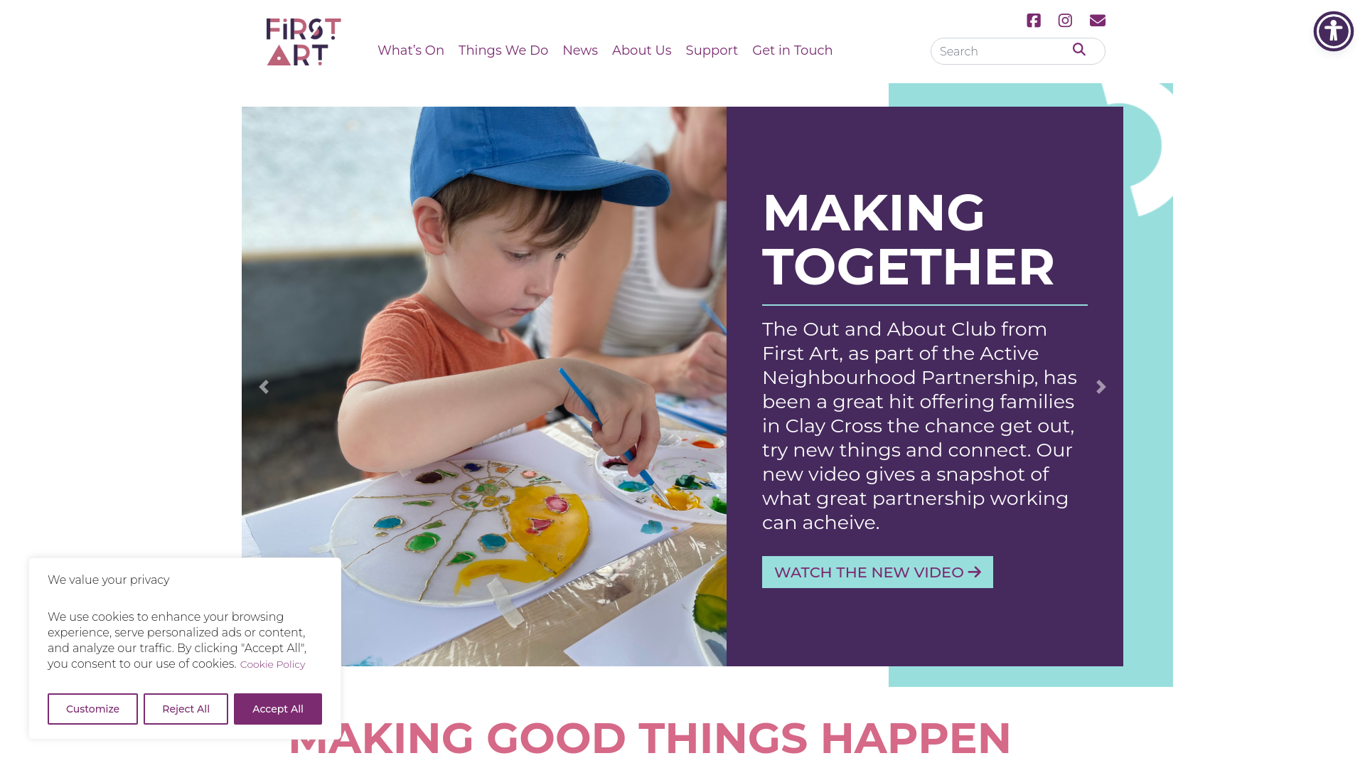 Website screenshot