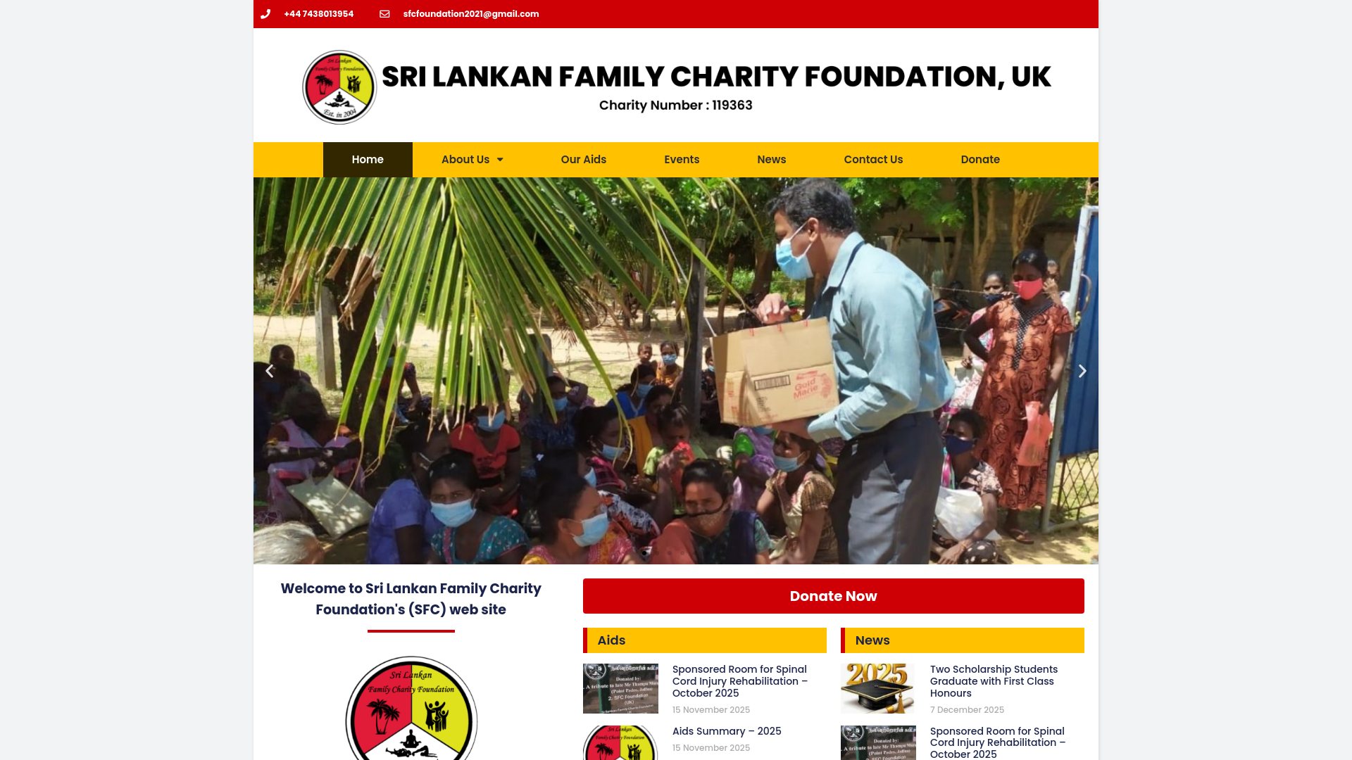 Website screenshot