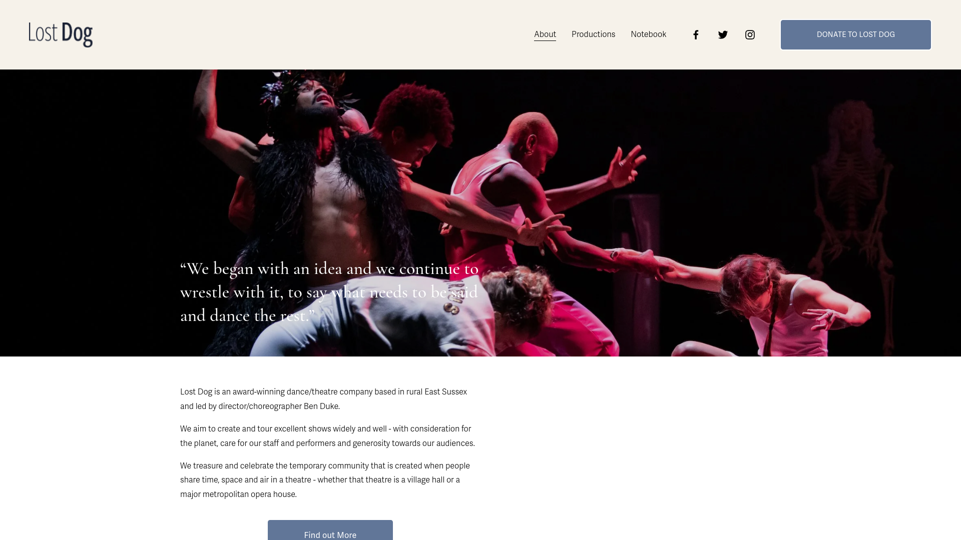 Website screenshot