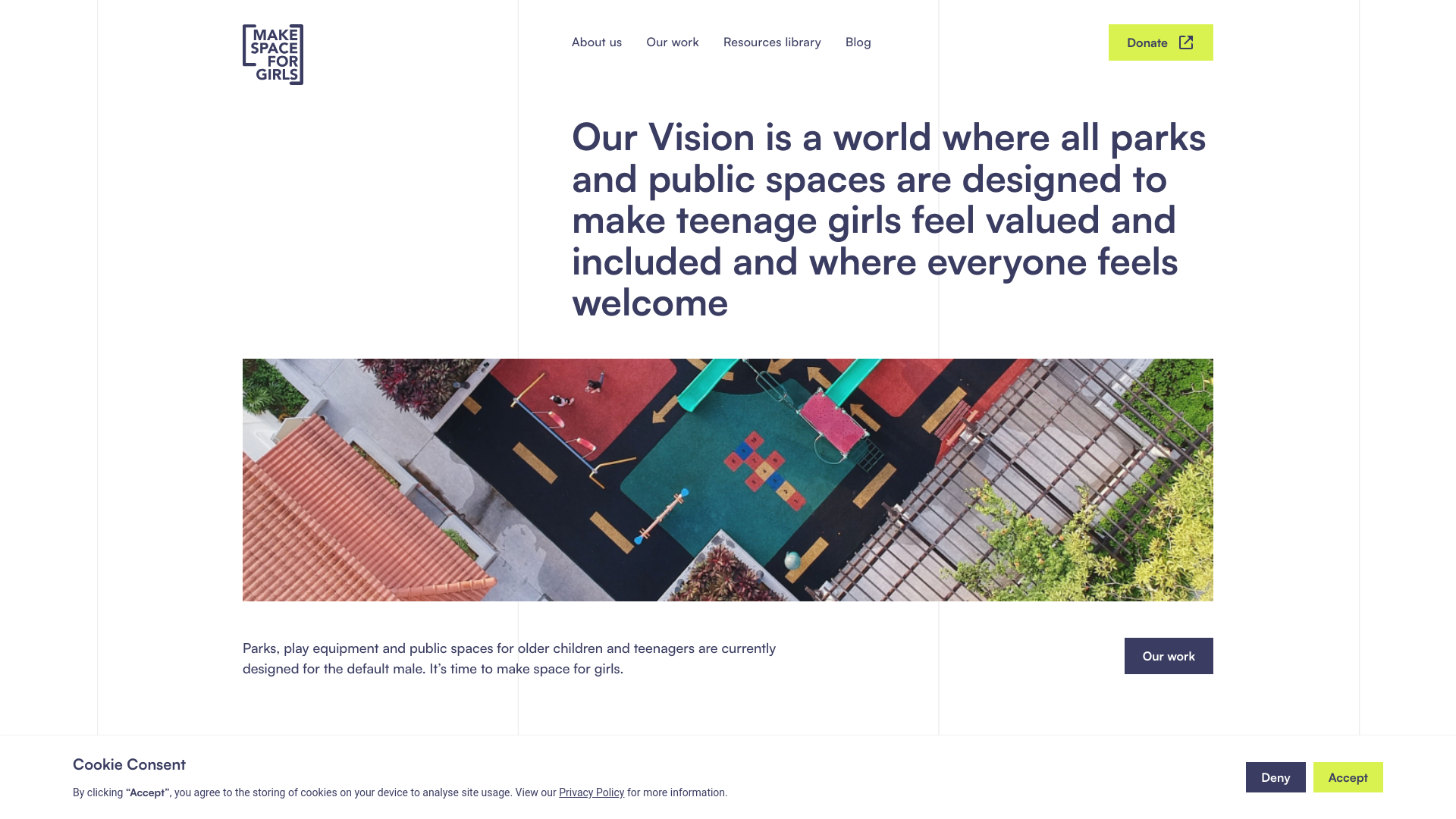 Website screenshot