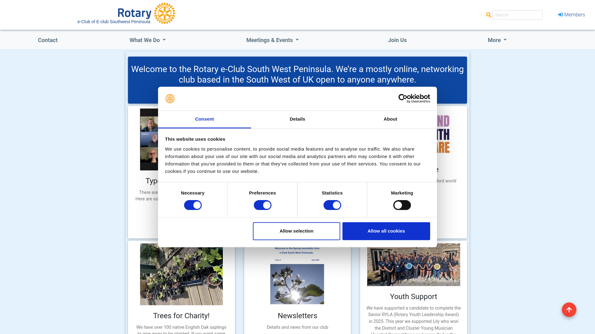 Website screenshot