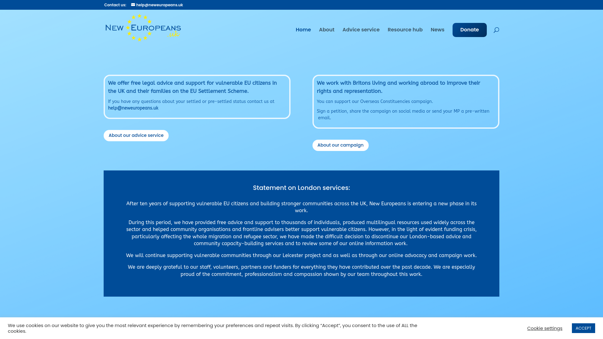 Website screenshot