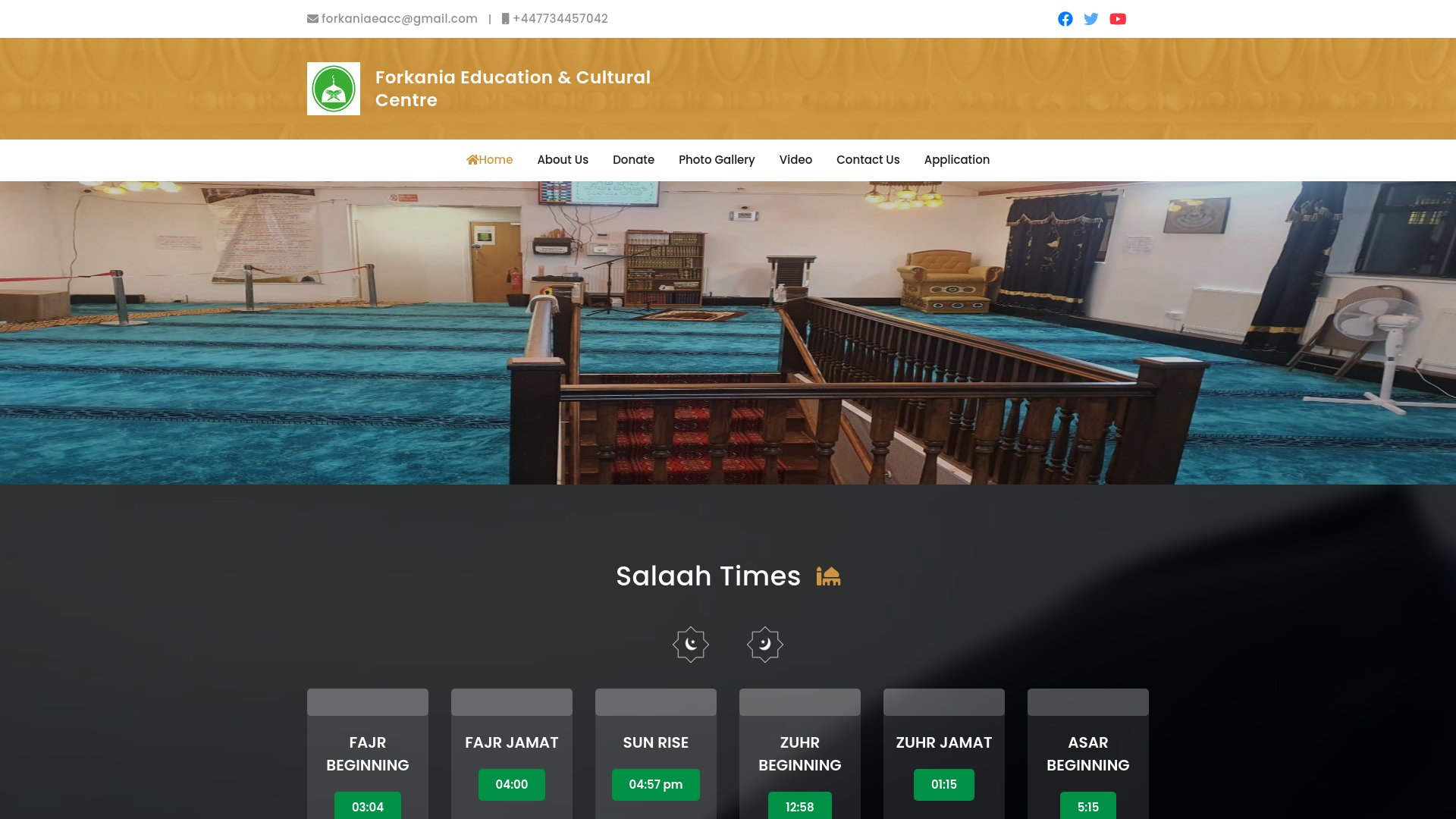 Website screenshot