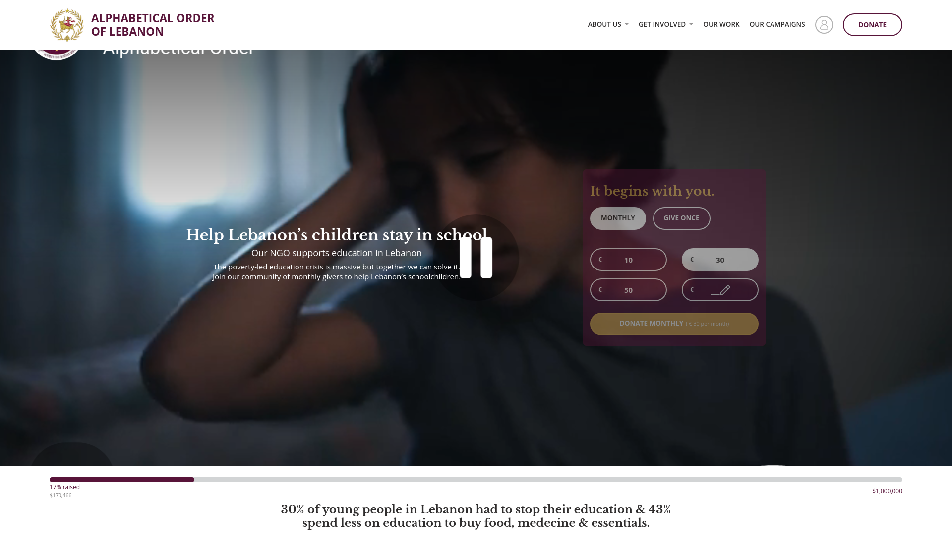 Website screenshot