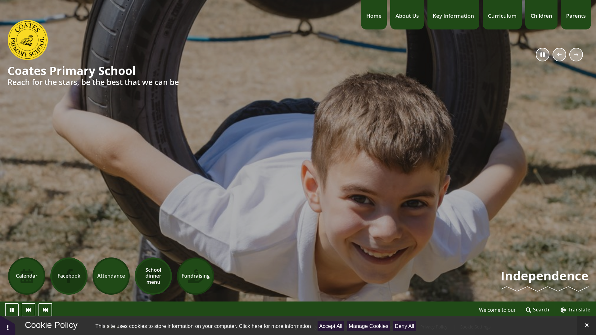 Website screenshot