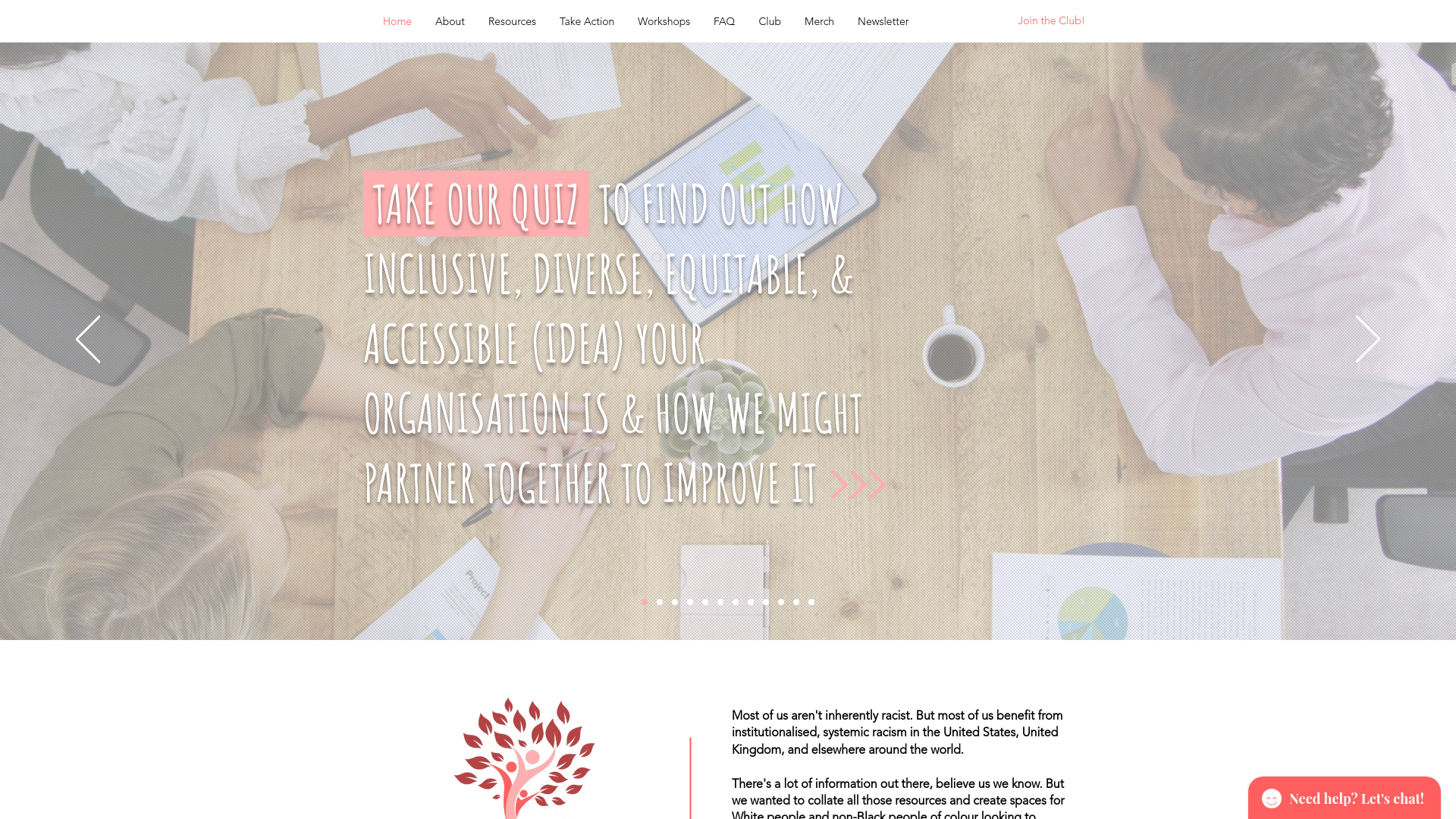 Website screenshot