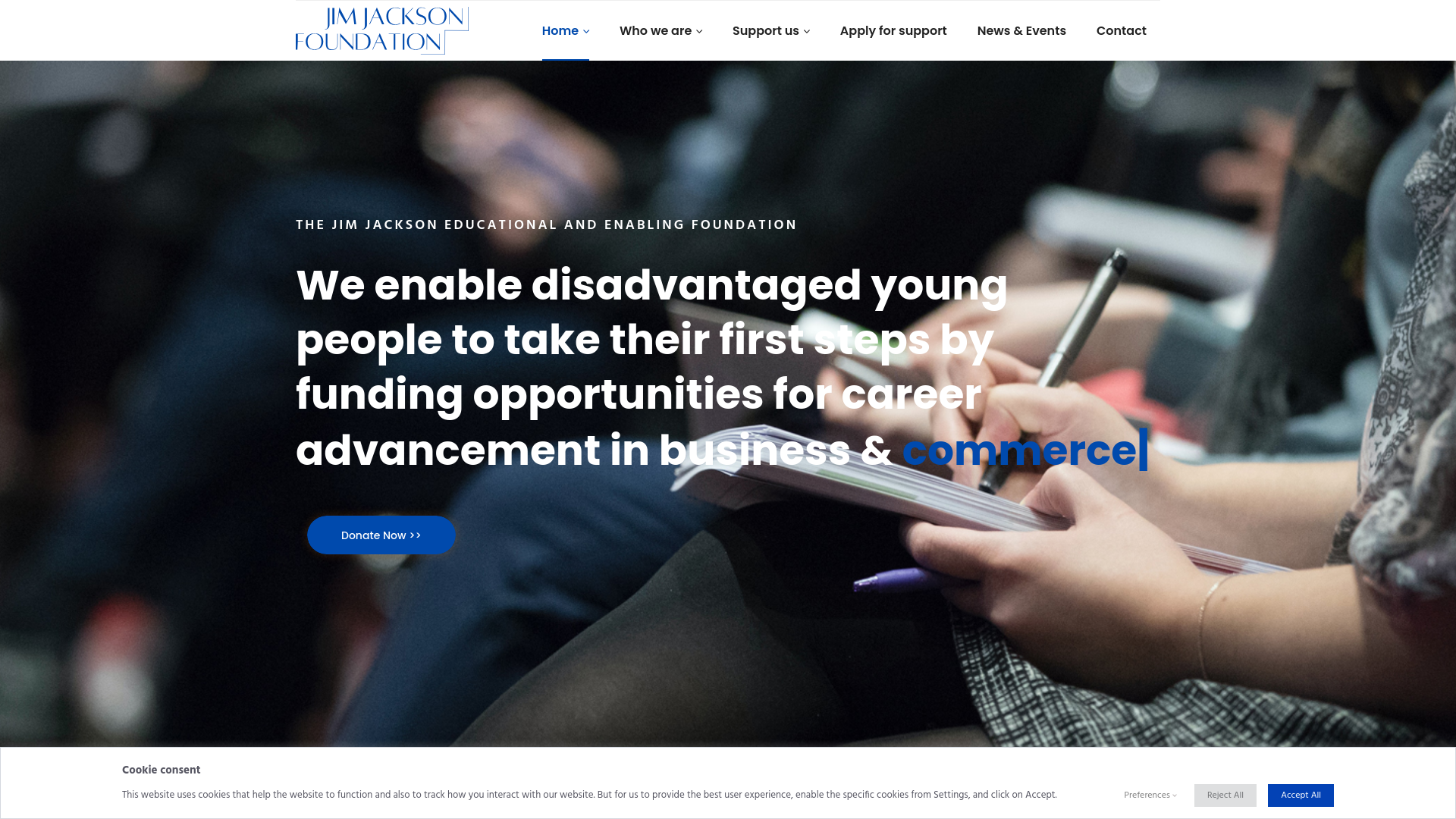 Website screenshot