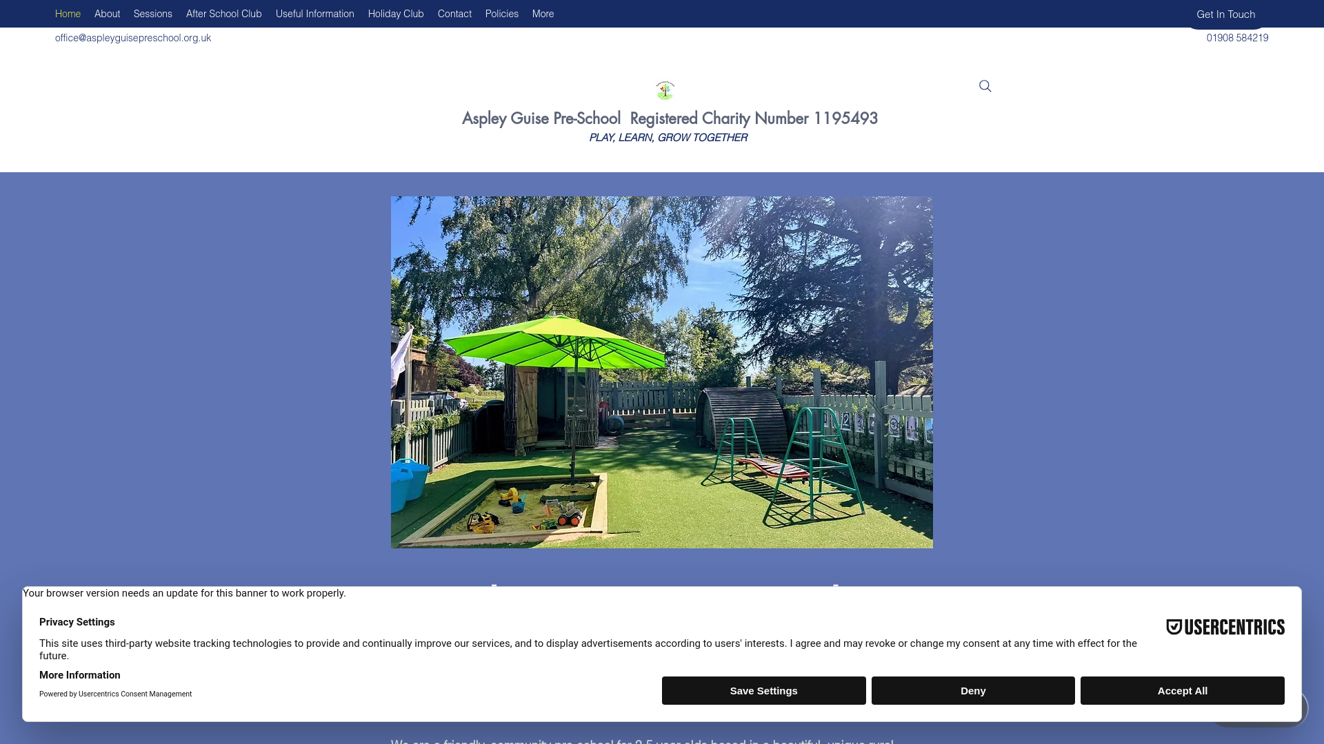 Website screenshot