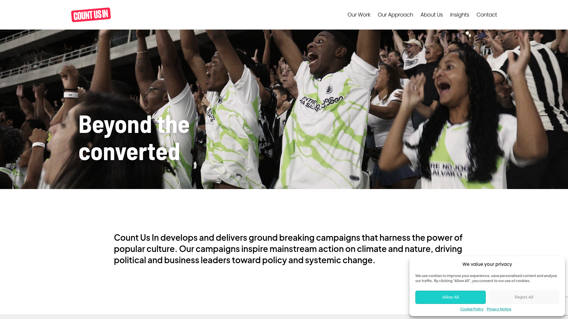 Website screenshot