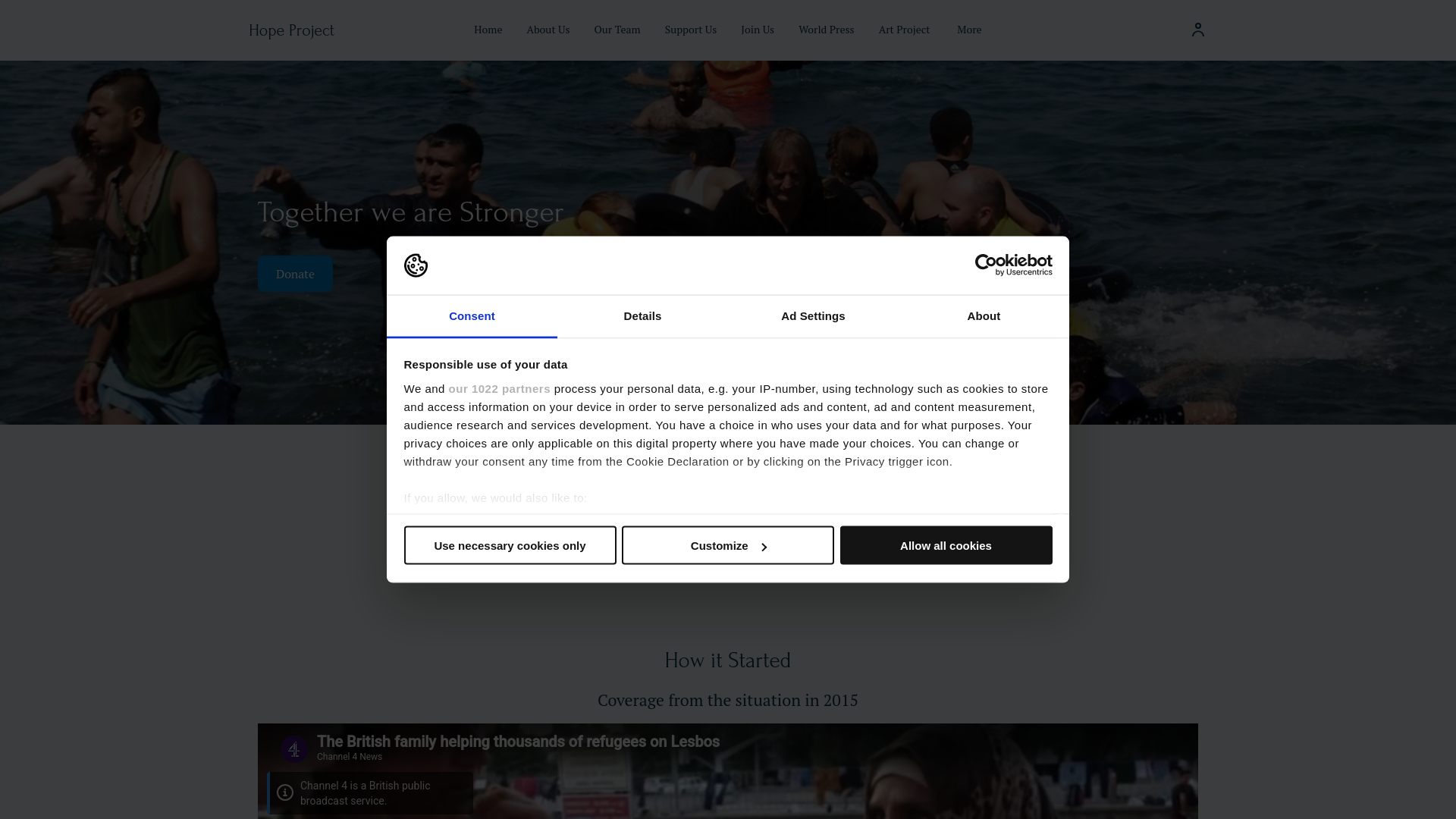 Website screenshot