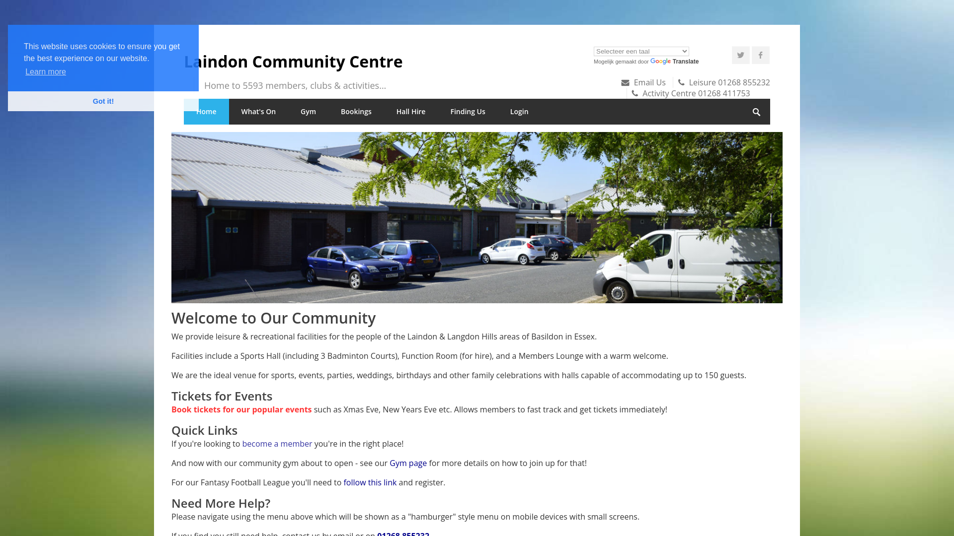 Website screenshot