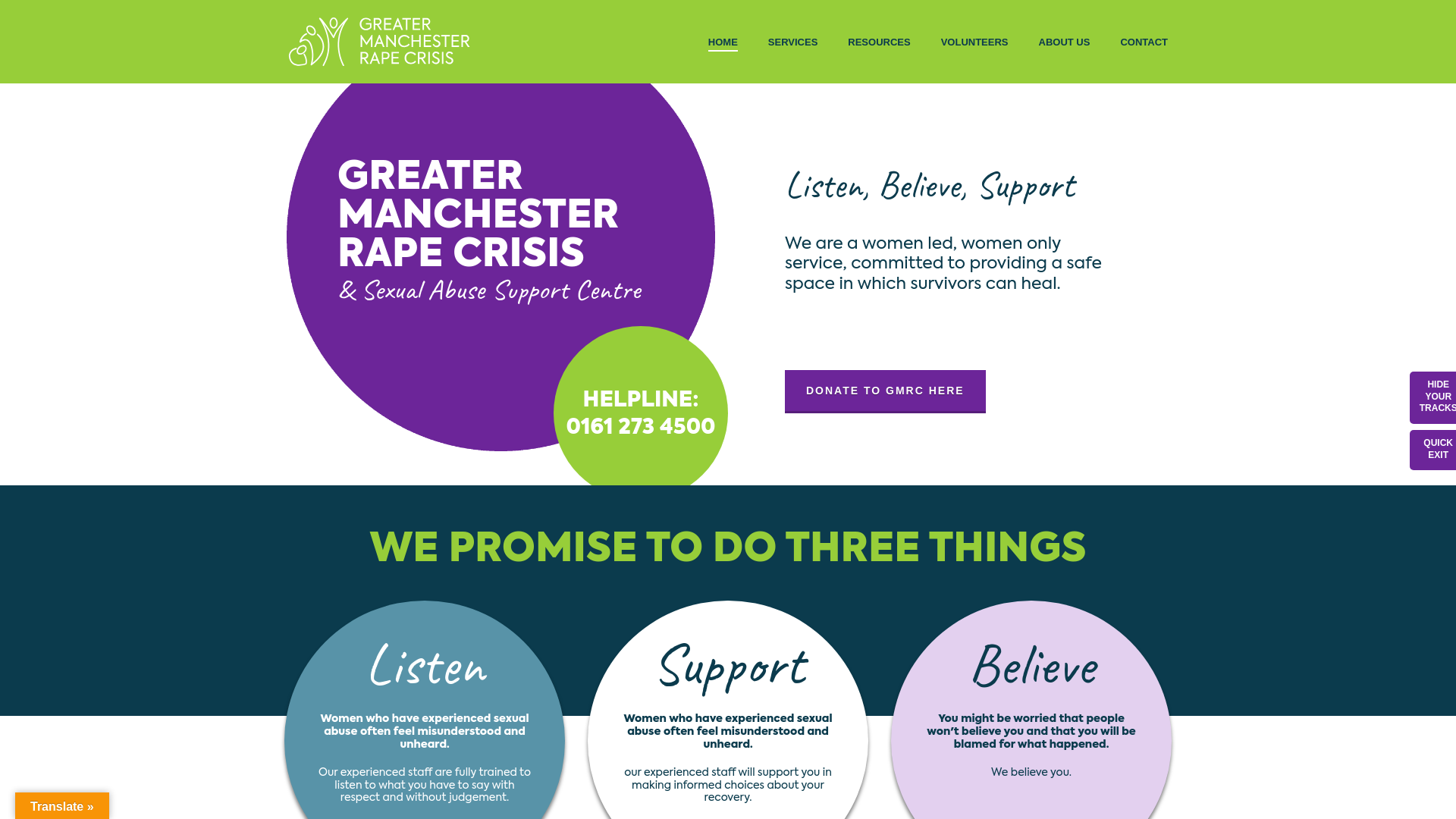 Website screenshot
