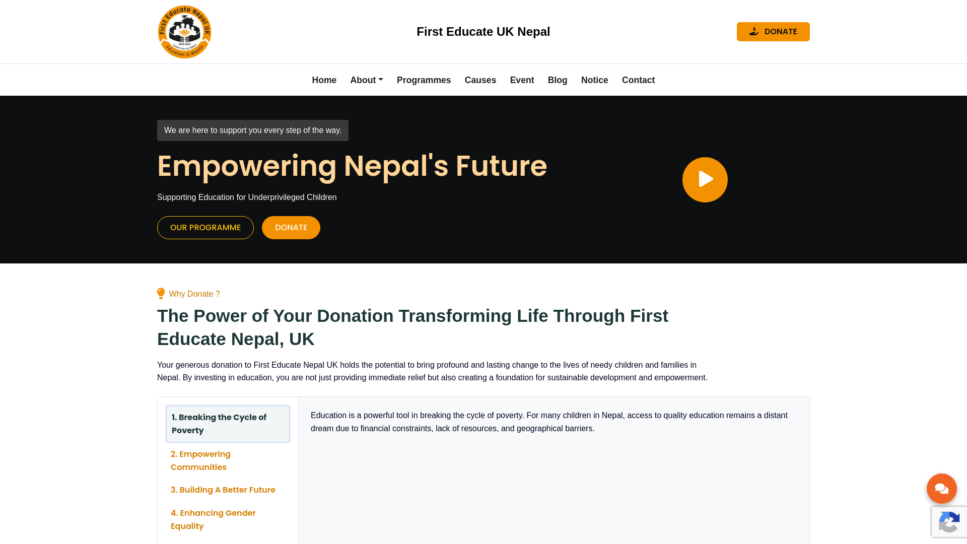 Website screenshot