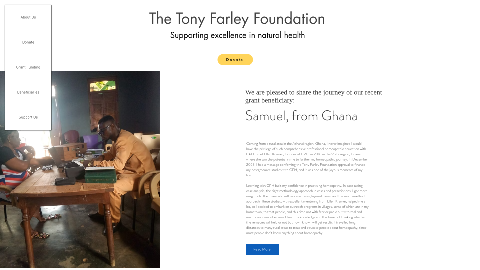Website screenshot