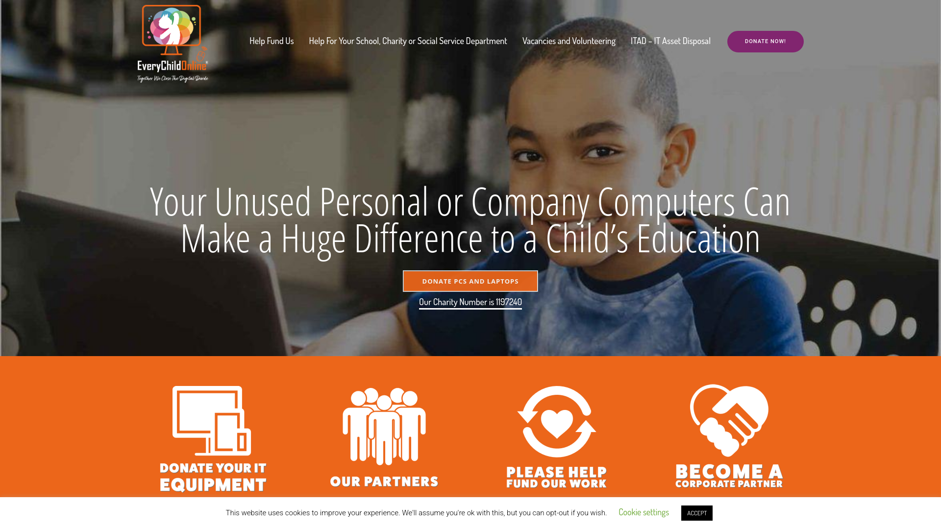 Website screenshot