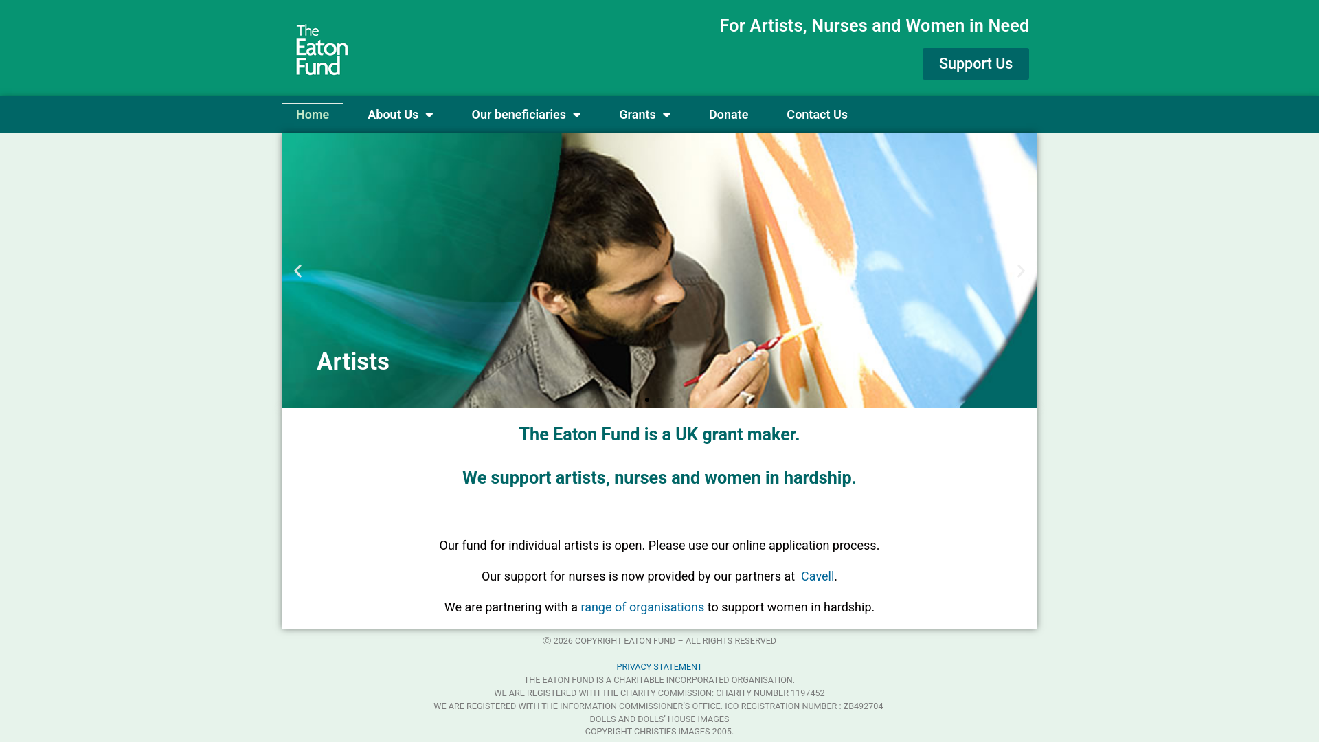 Website screenshot